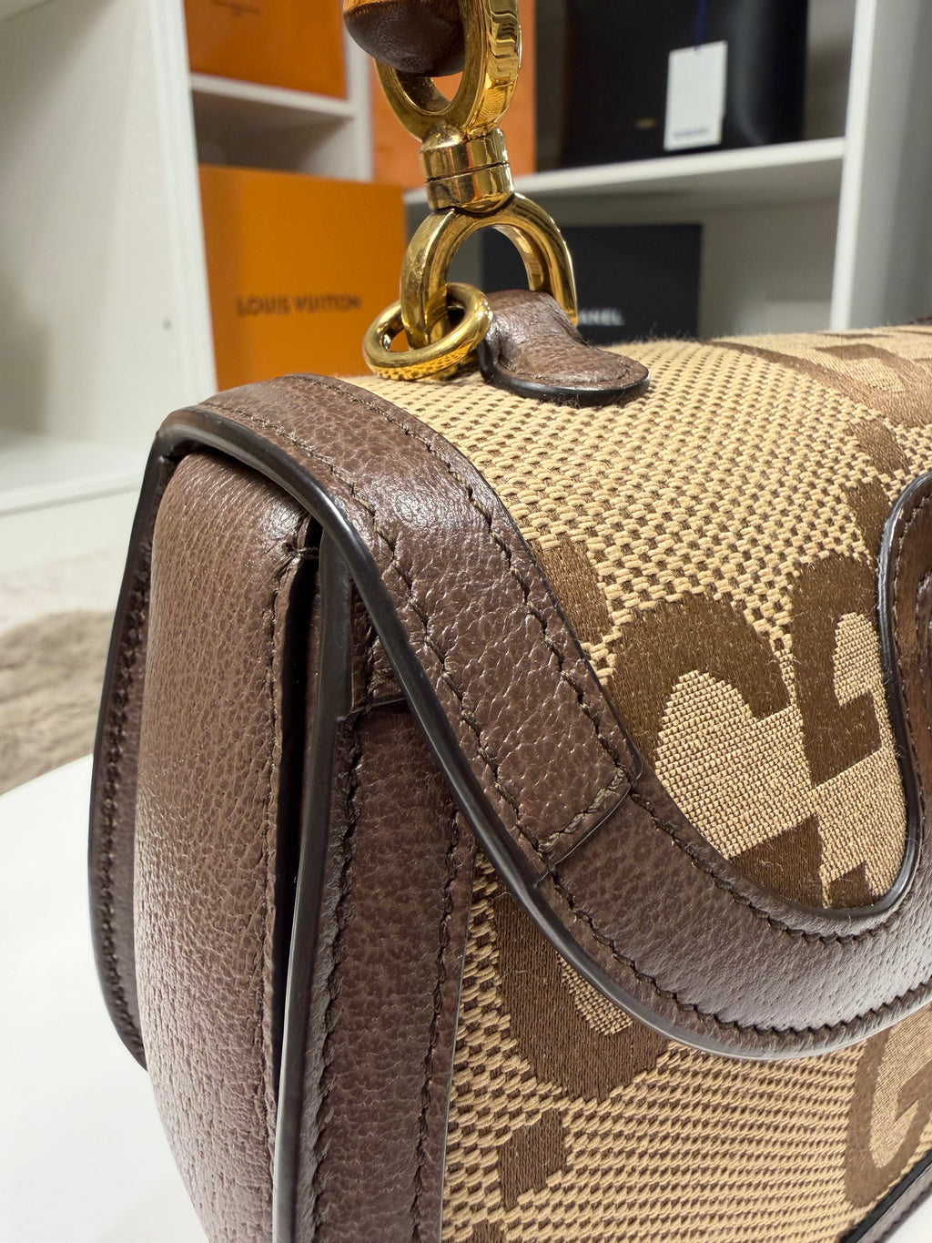Gucci Bamboo Top Handle Crossbody