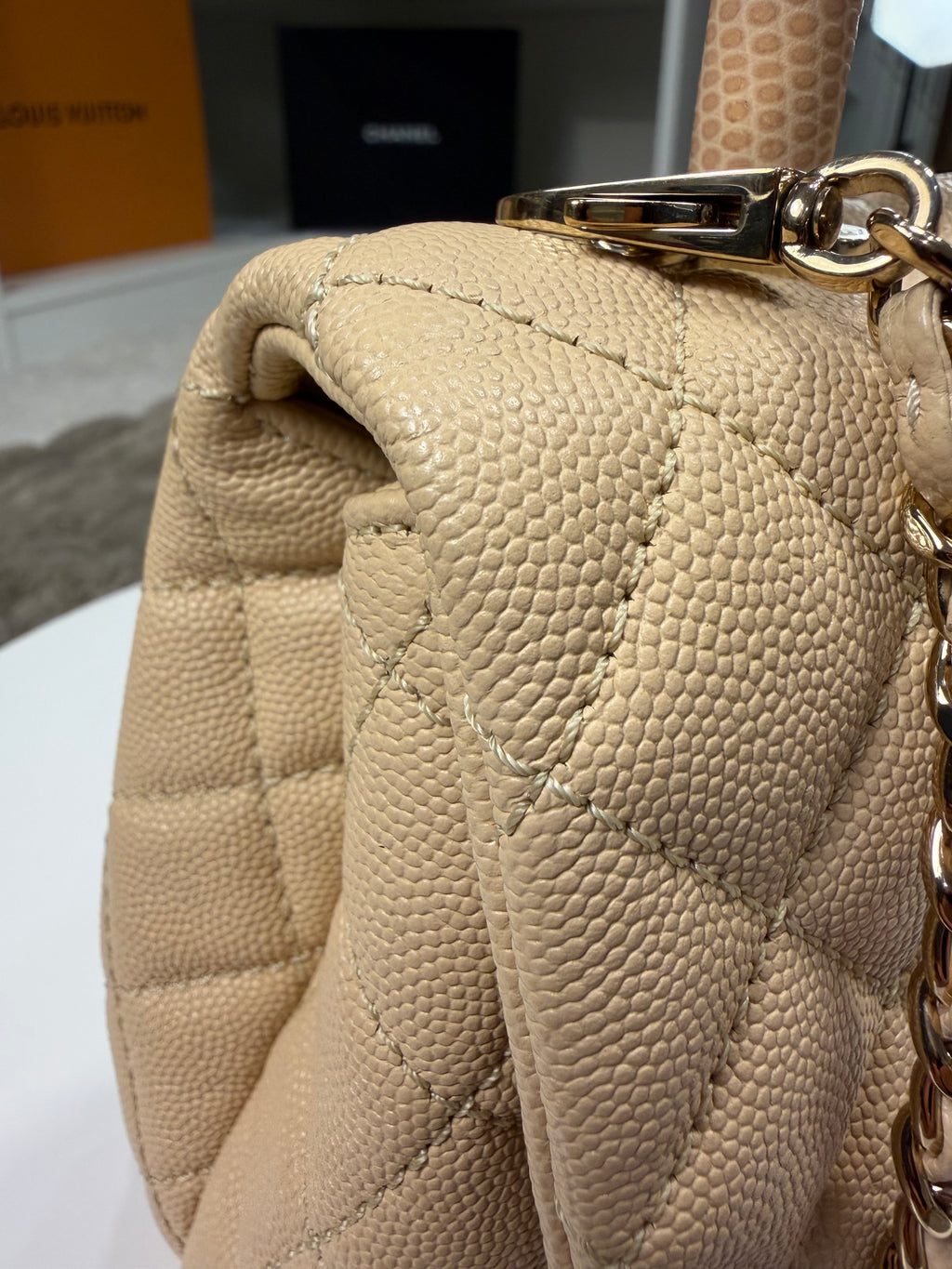Chanel Coco Handle Beige Mini
