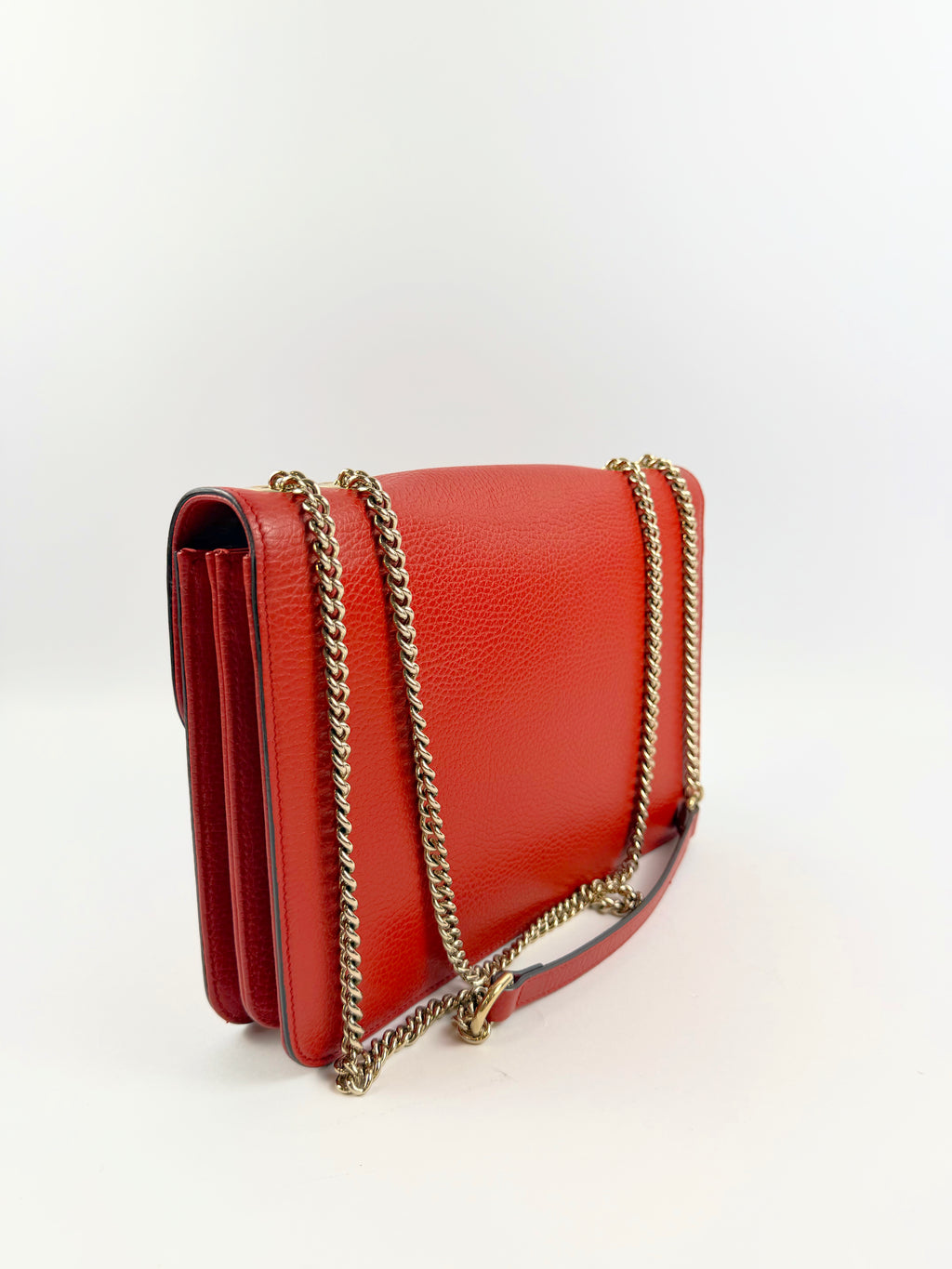 Gucci Interlocking Crossbody Red