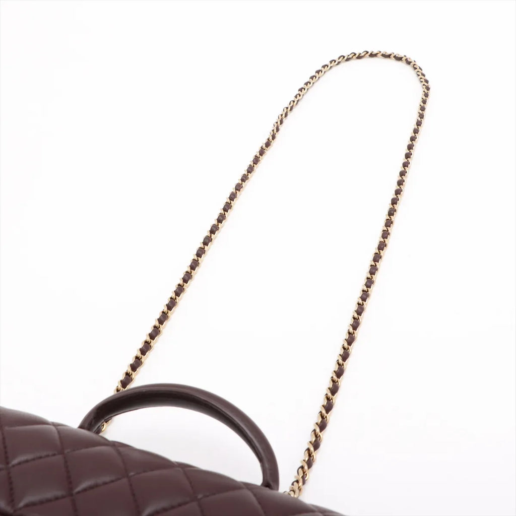Chanel Brown Mini Top Handle