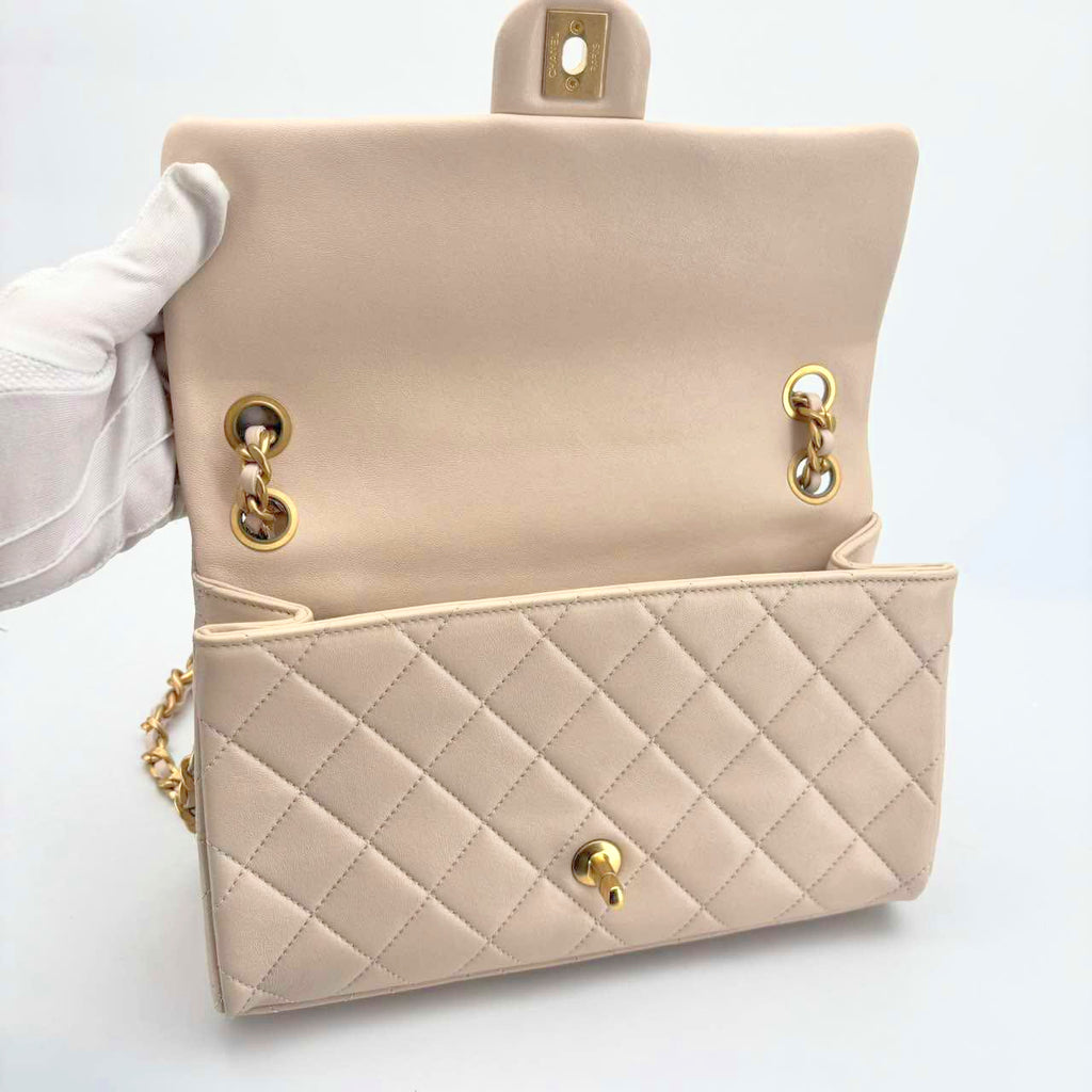 Chanel Beige Microchipped Crossbody