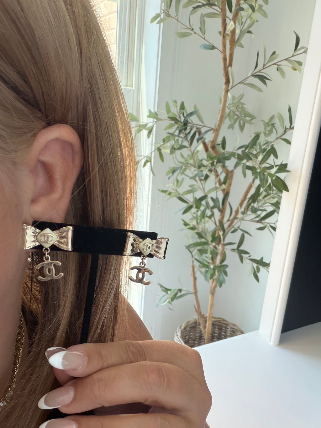 Chanel Bow Earrings
