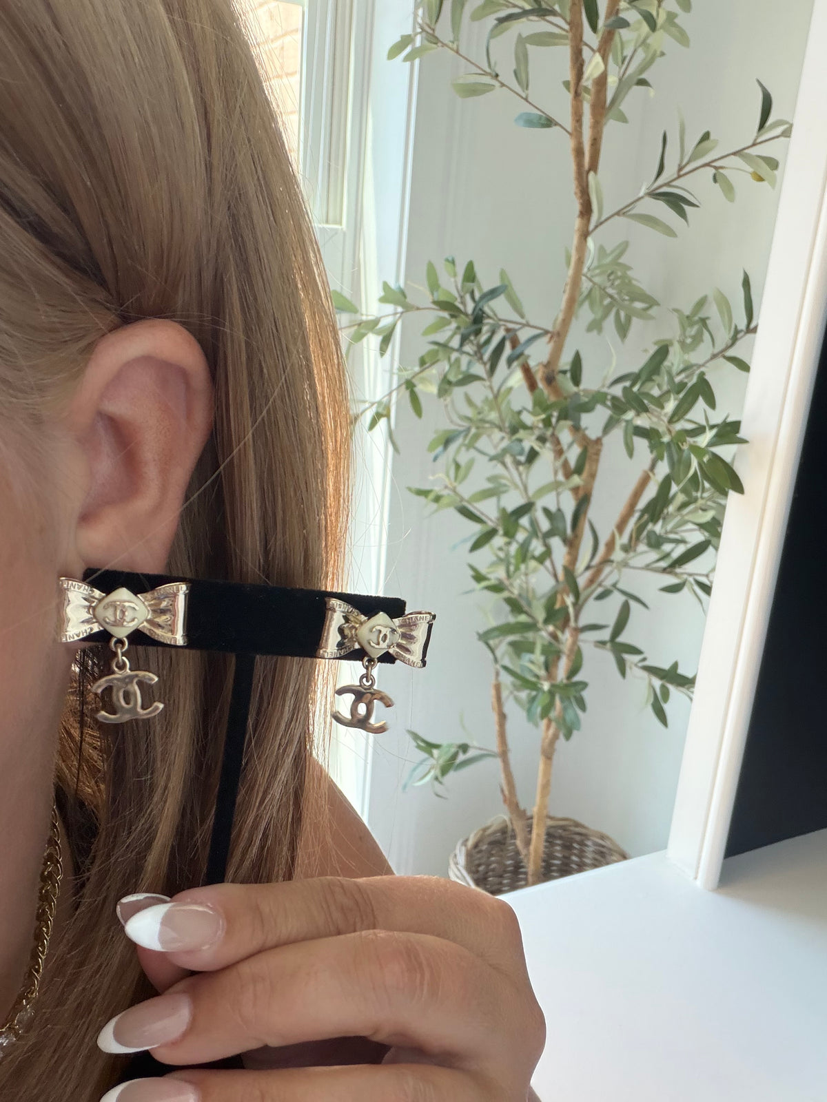 Chanel Bow Earrings
