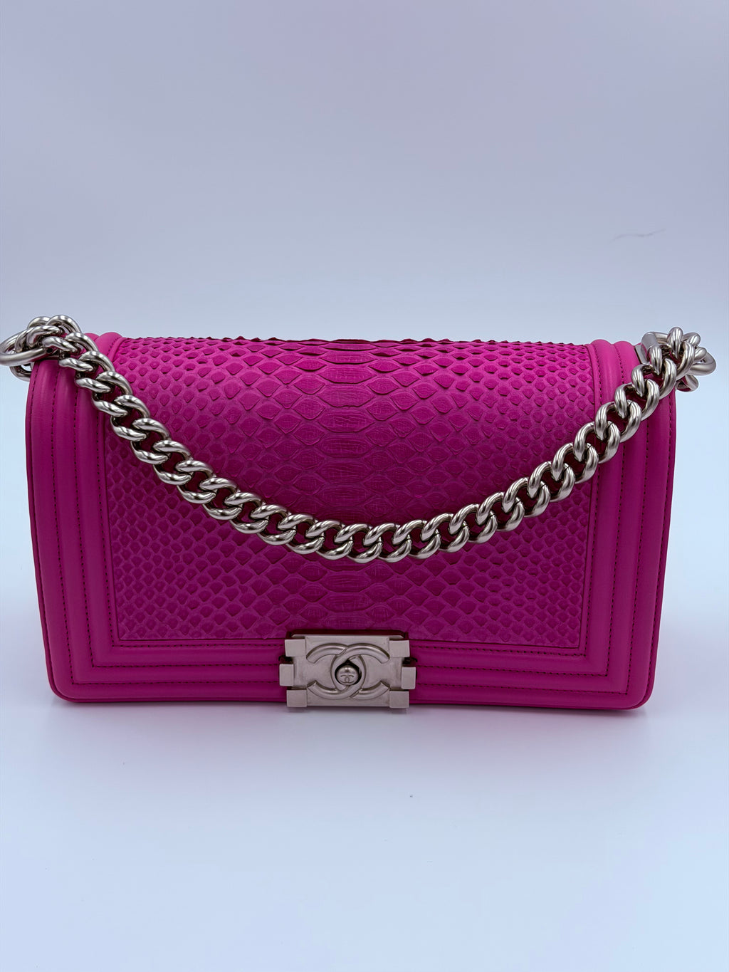 Chanel Boy Bag Medium Python