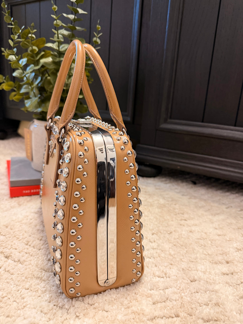 Prada Camel Rhinestone