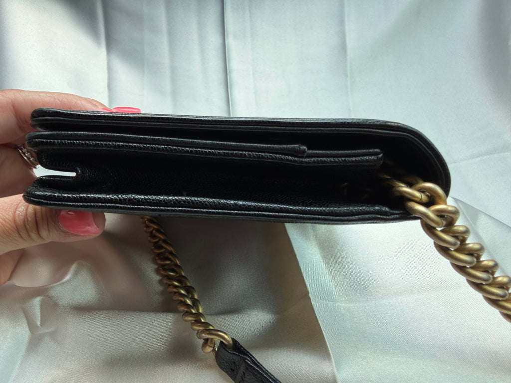 Chanel Boy Caviar Black WOC