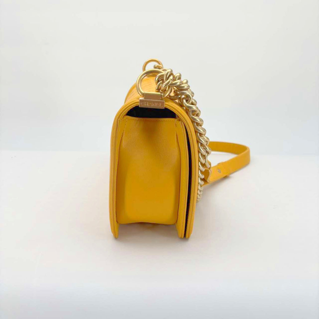 Chanel Medium Lambskin Yellow