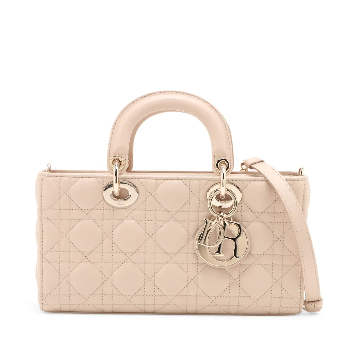 Christian Dior Cannage Lady Dejoy Beige
