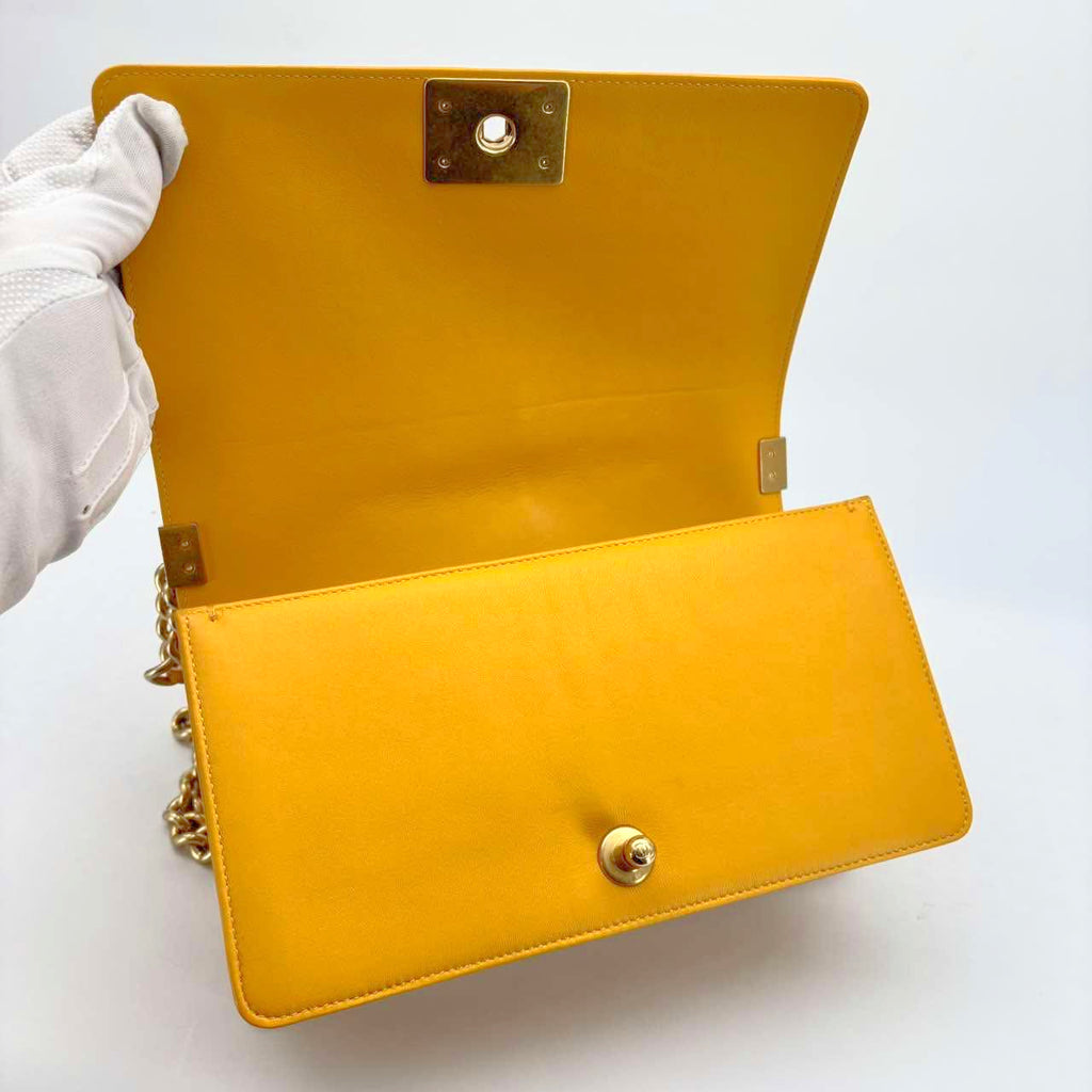 Chanel Medium Lambskin Yellow