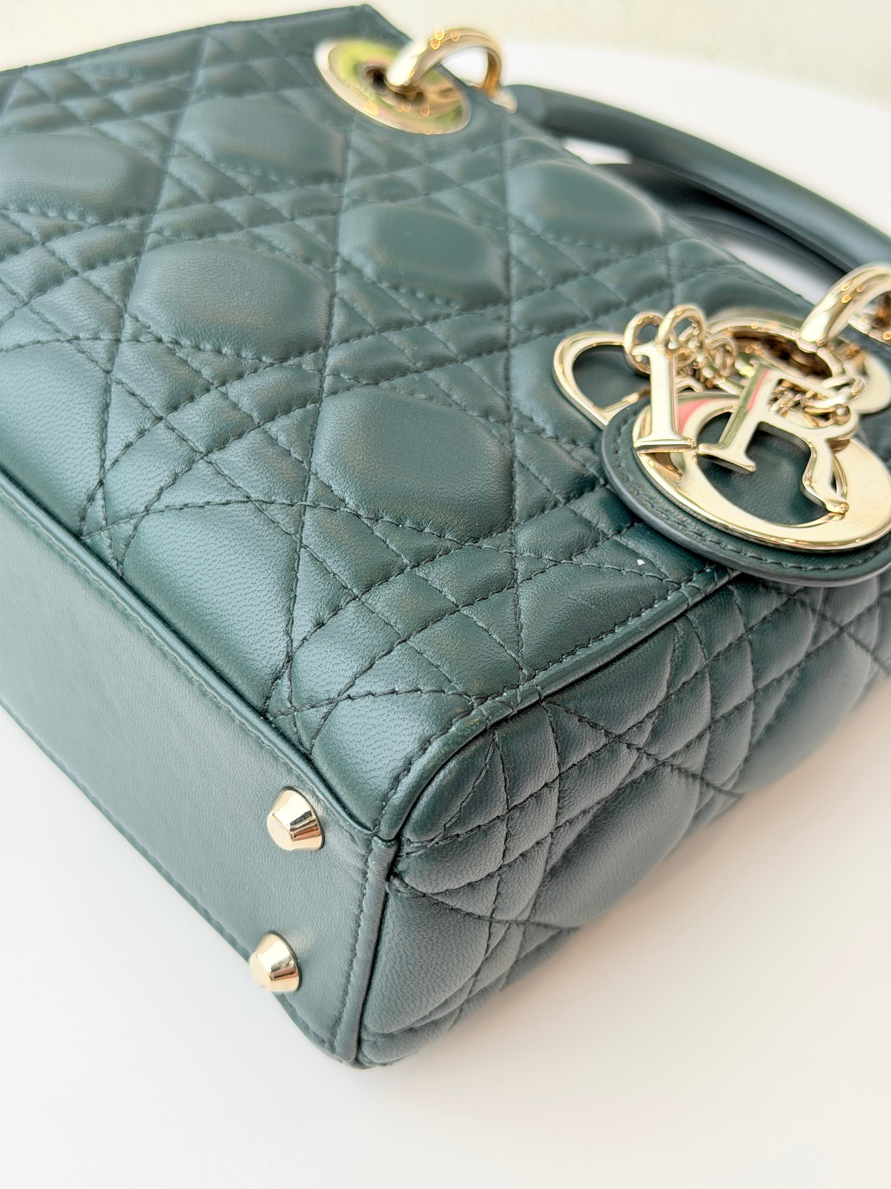 Christian Dior Mini Lady Dior Green