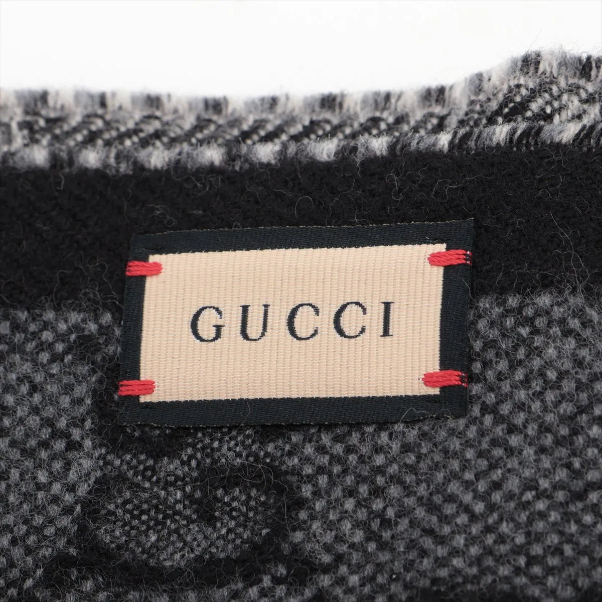 Gucci Scarf Wool Black