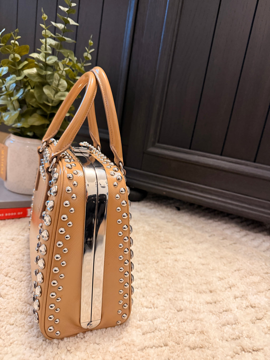 Prada Camel Rhinestone