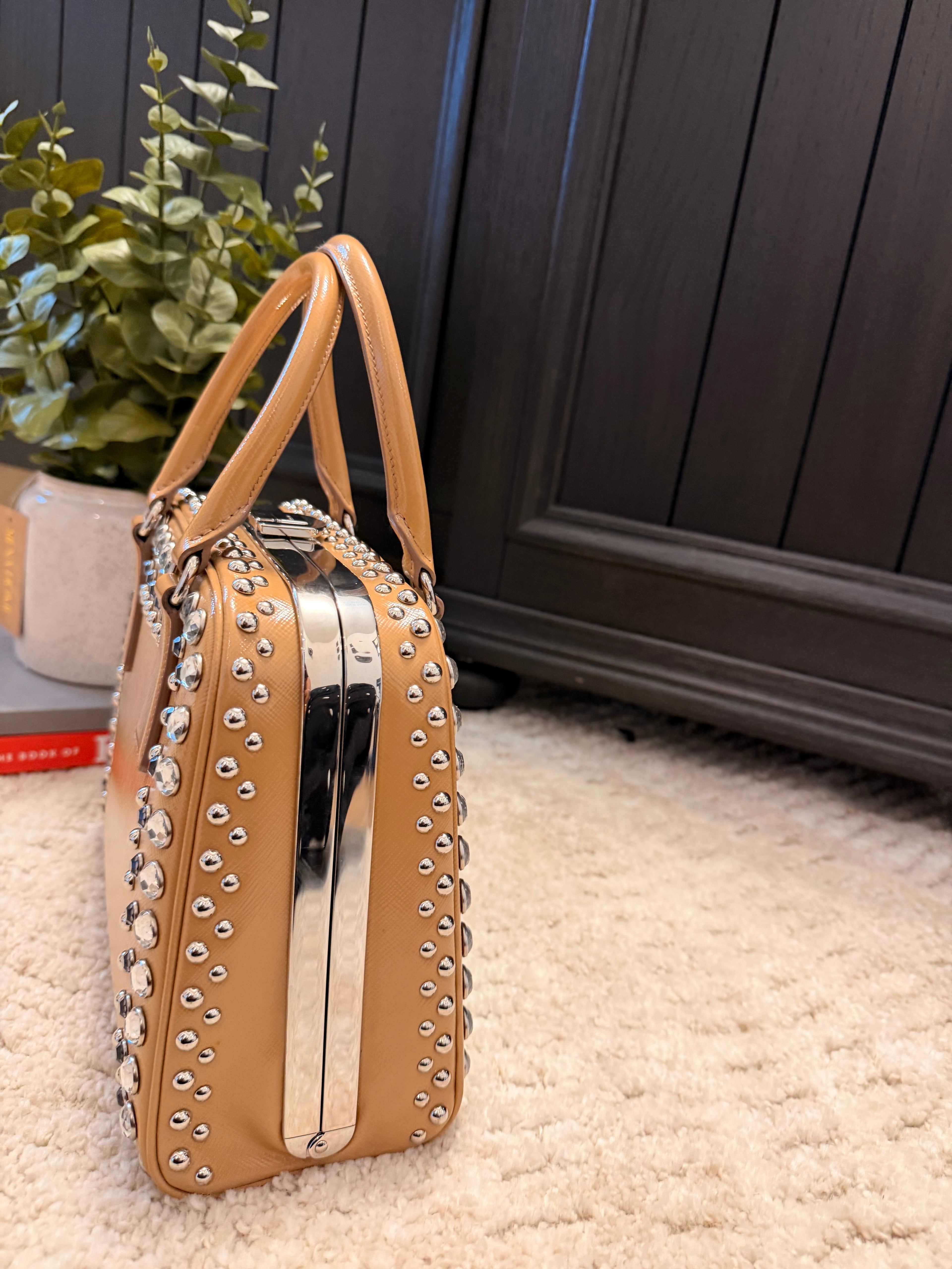 Prada Camel Rhinestone