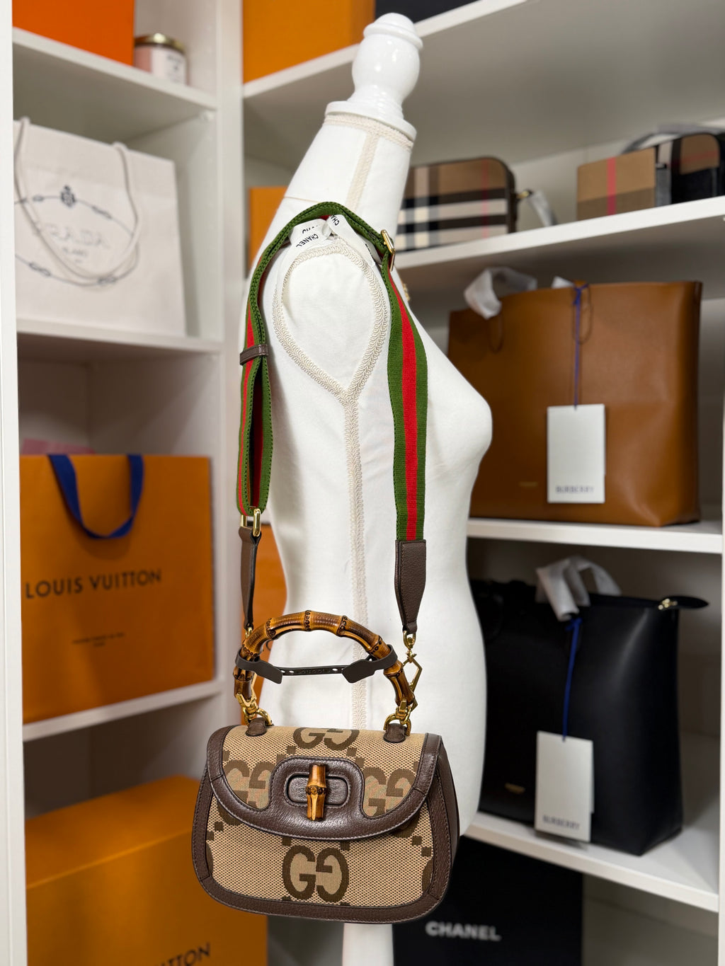 Gucci Bamboo Top Handle Crossbody