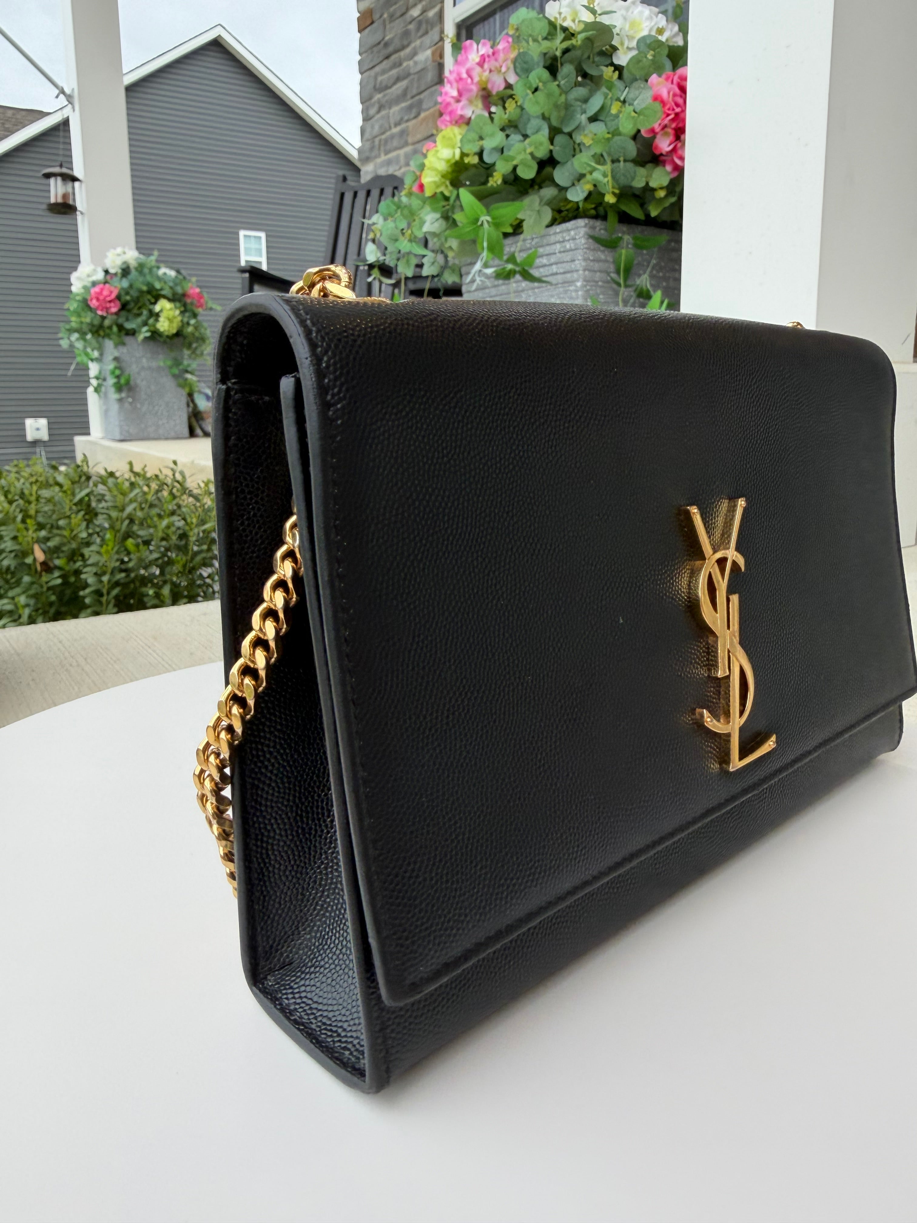 YSL Crossbody Black