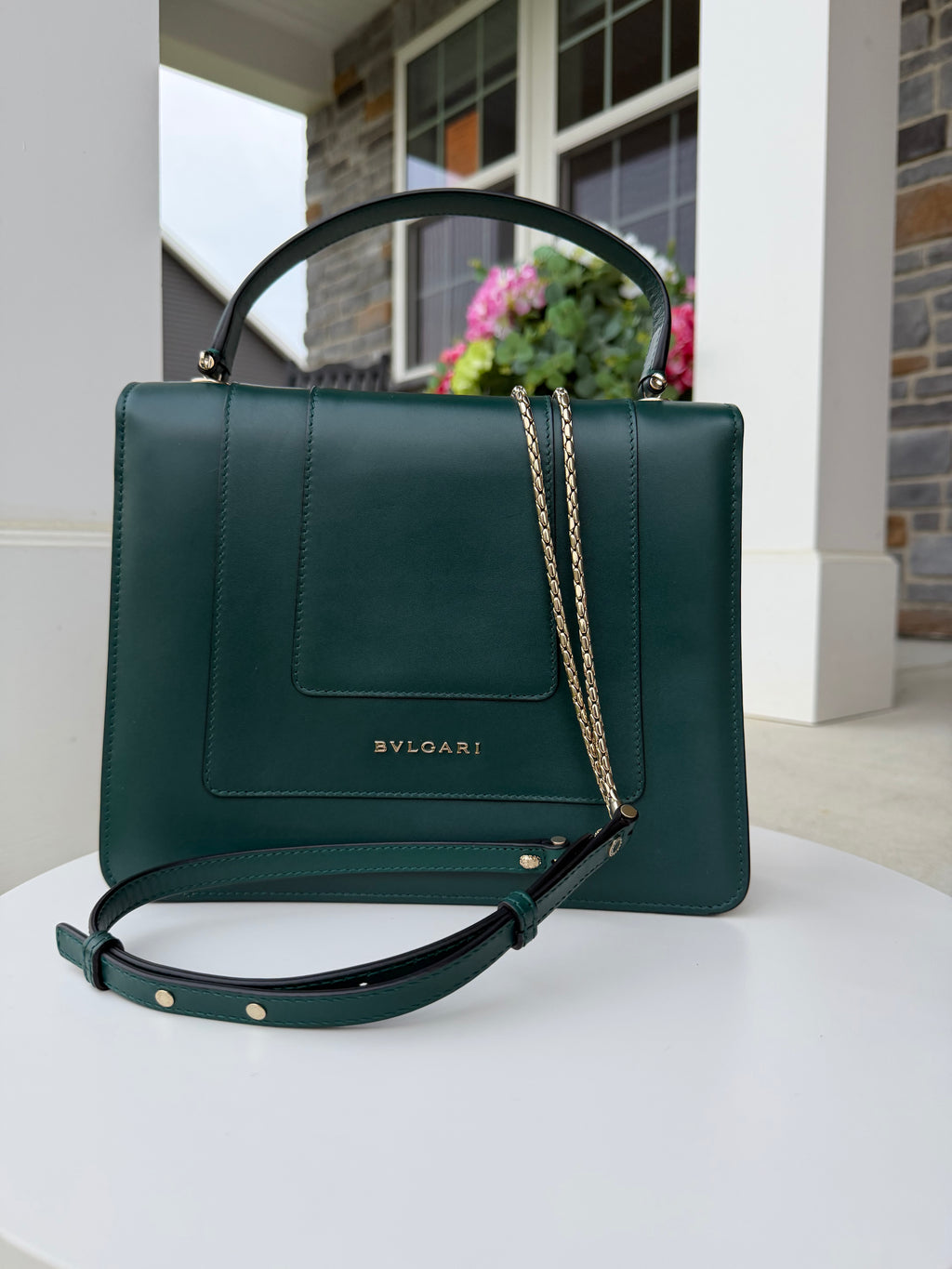Bvlgari Green Top Handle