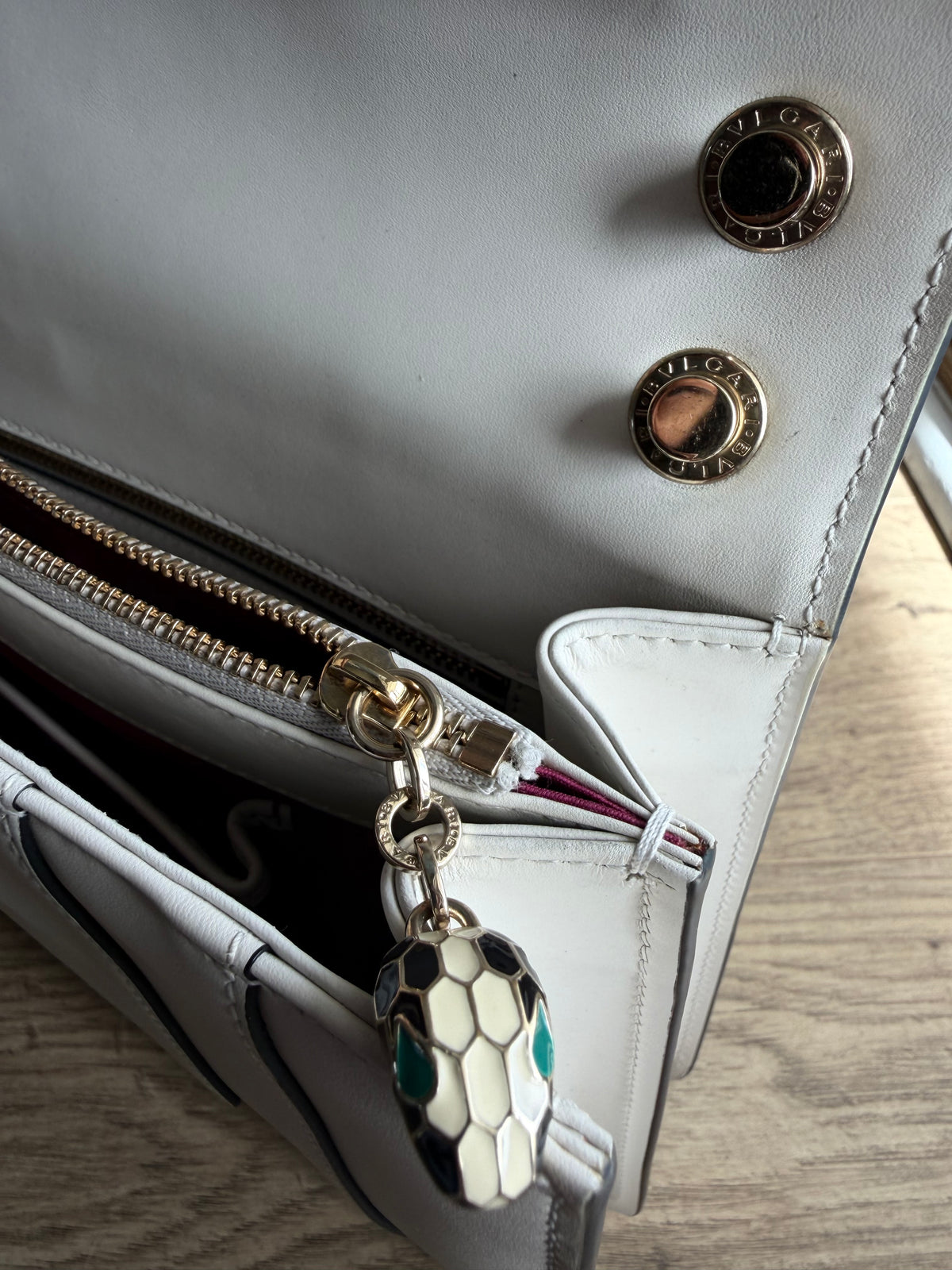 Bvlgari Medium Serpenti White