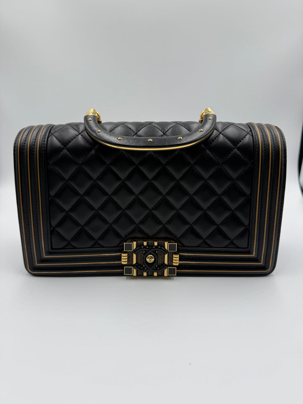 Chanel Boy Bag with Top Handle