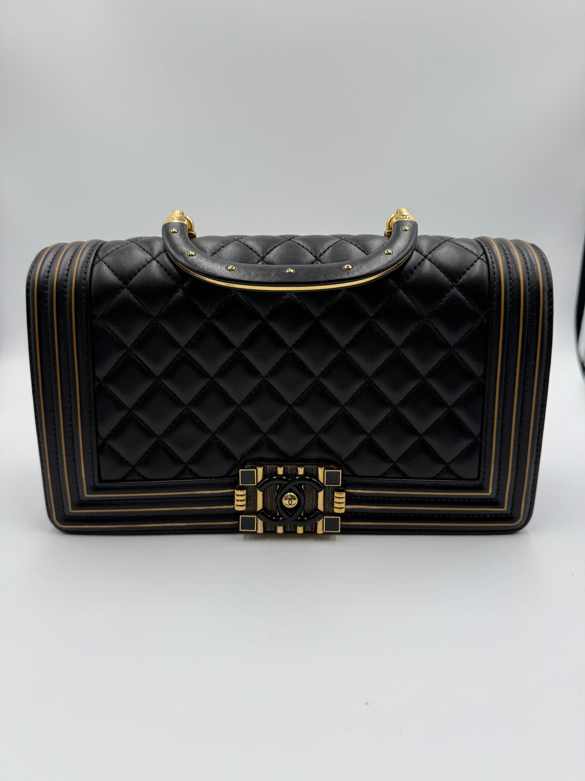 Chanel Boy Bag with Top Handle