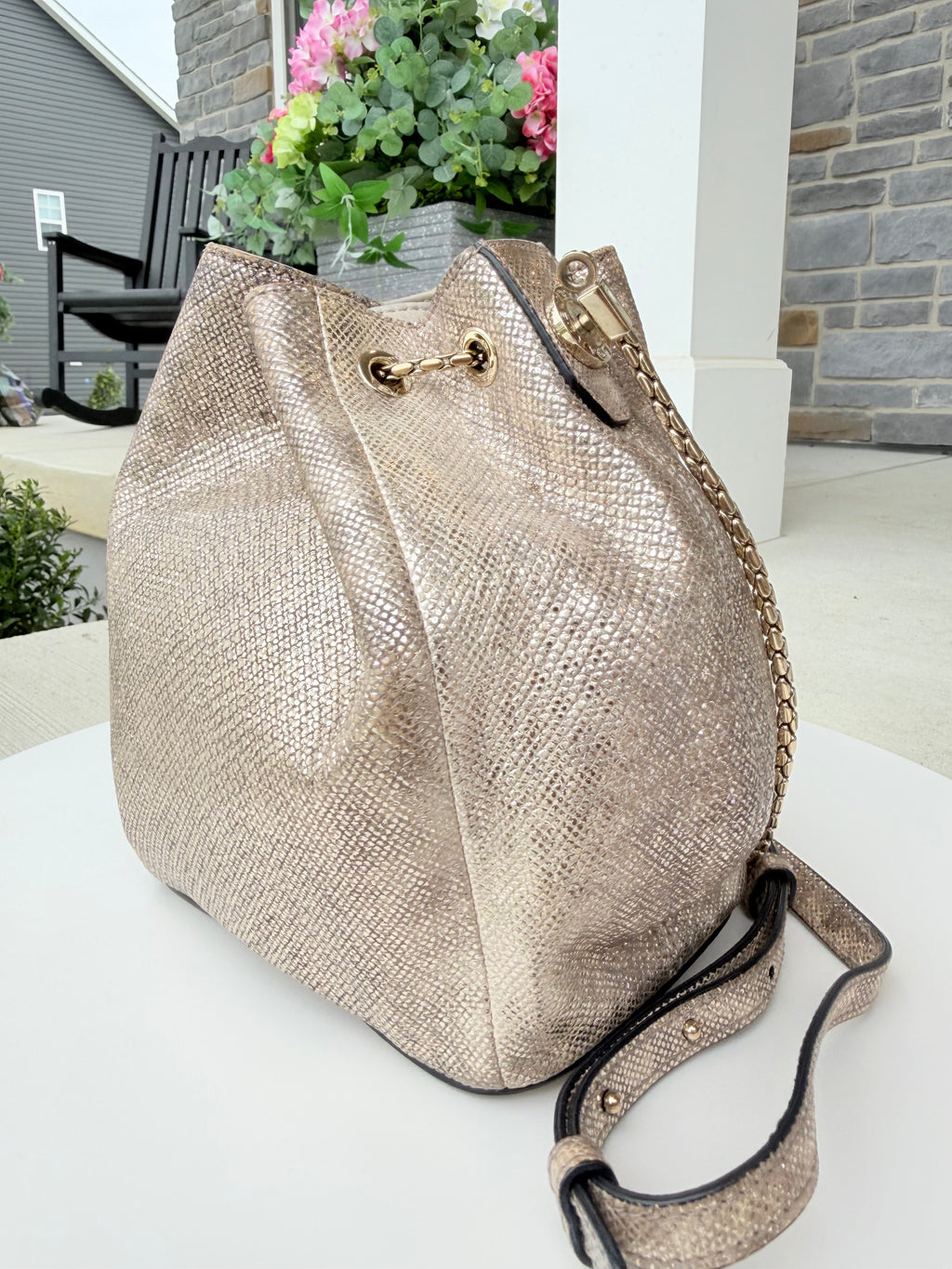 Bvlgari Bucket Bag Metallic