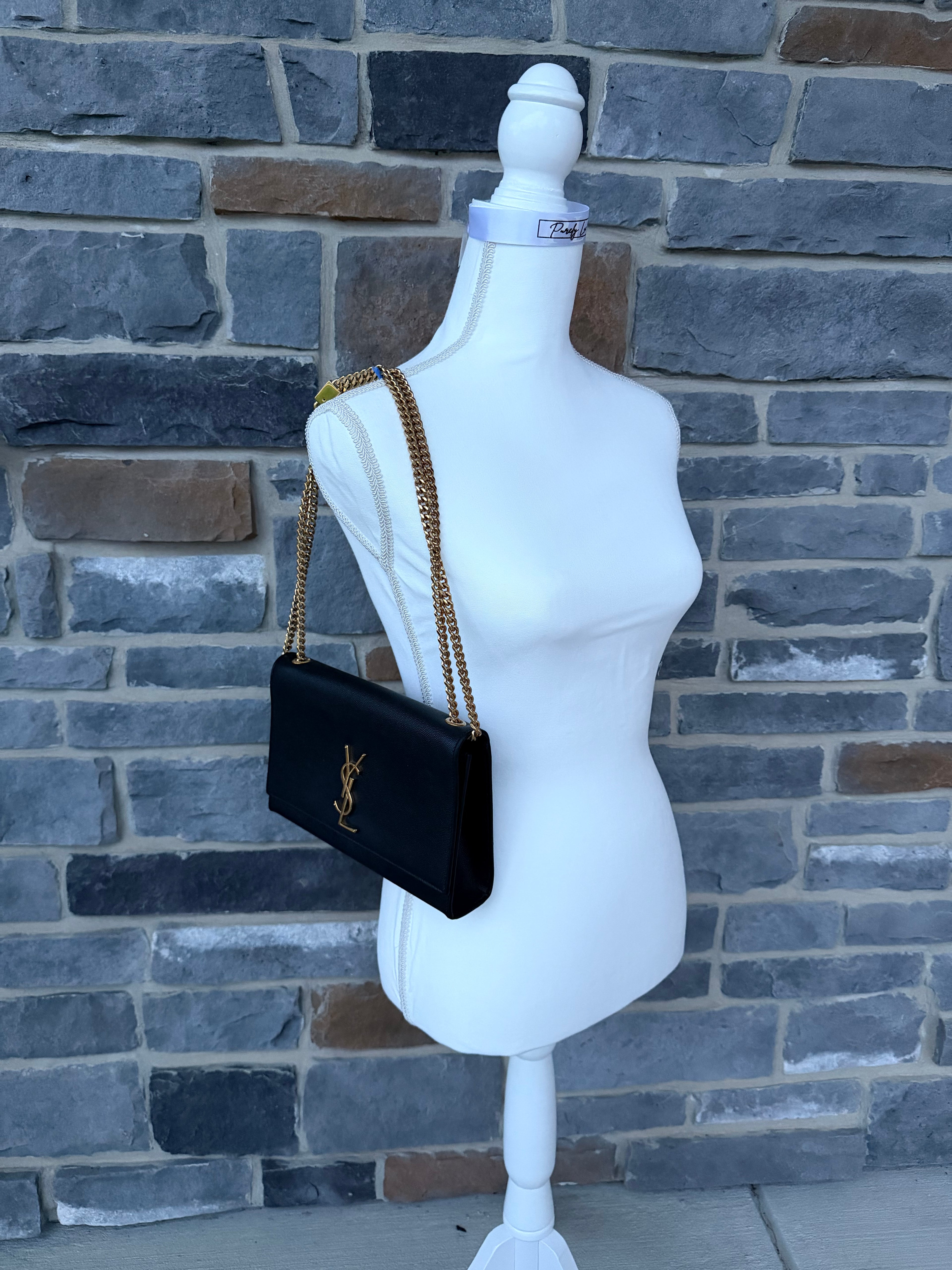 YSL Crossbody Black