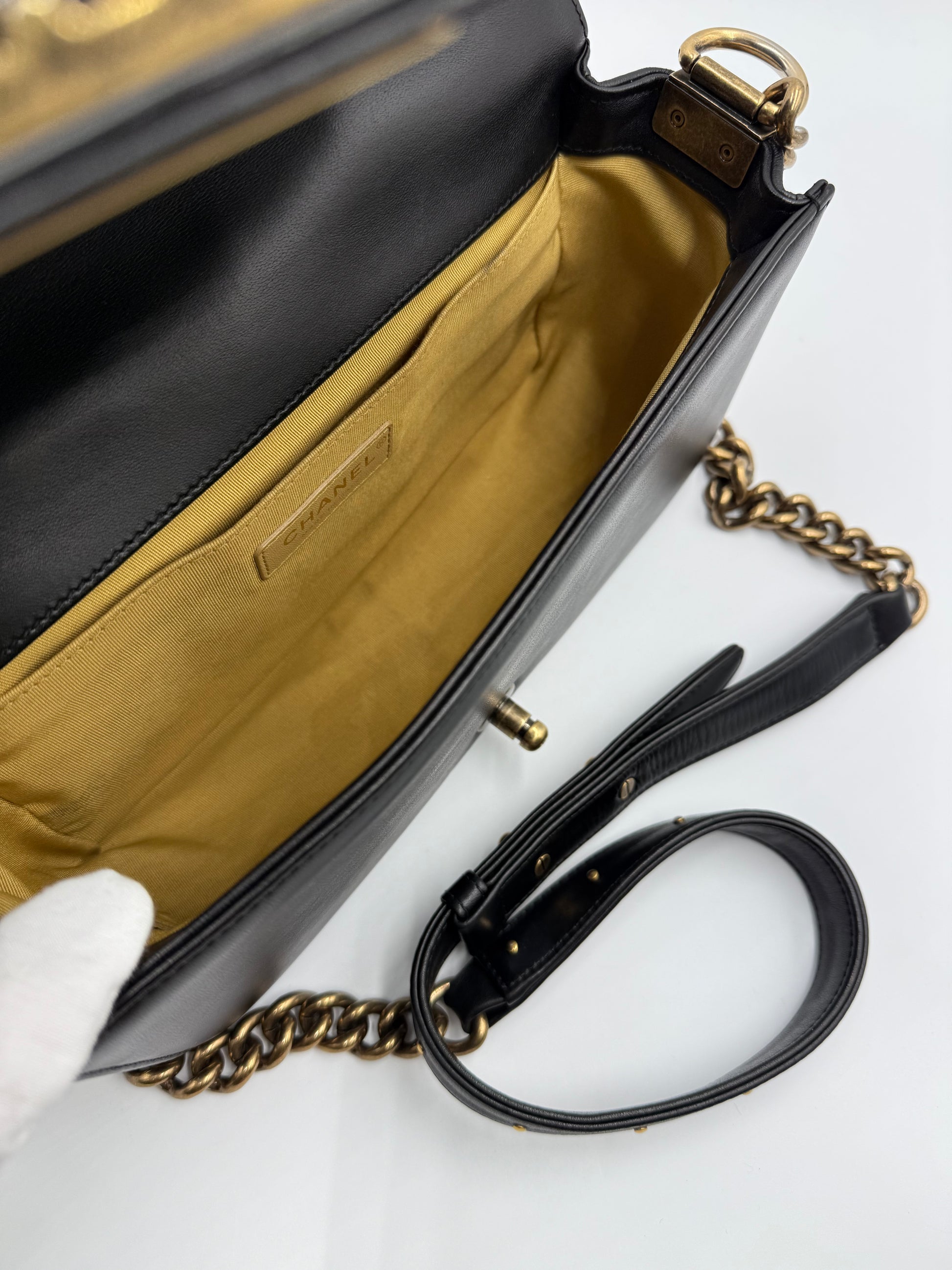 Chanel Boy Bag with Top Handle