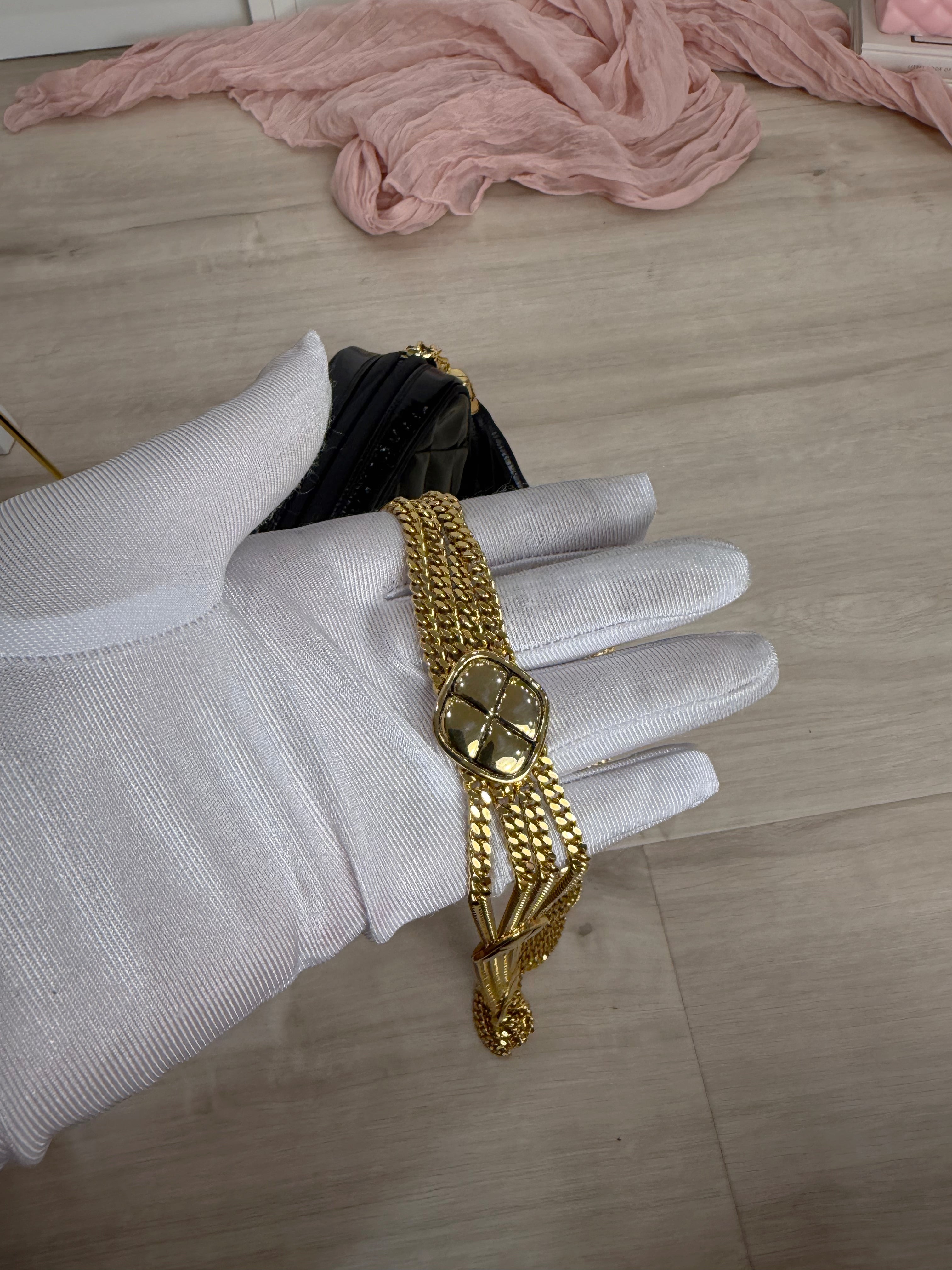 Chanel Patent Chain Detail Camera Bag