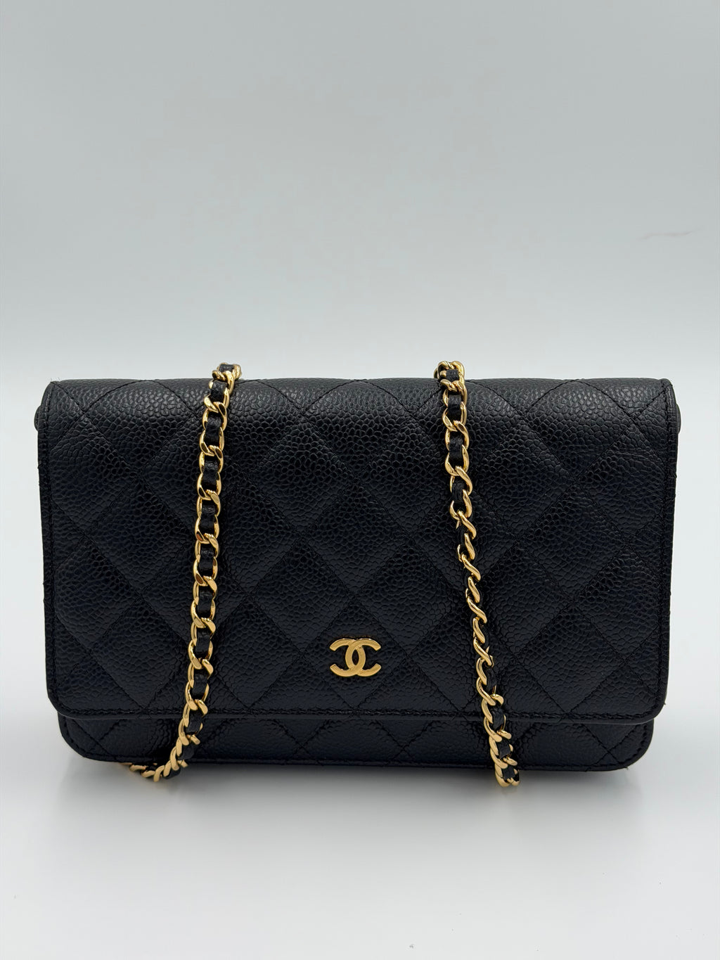 Chanel Caviar Wallet on Chain