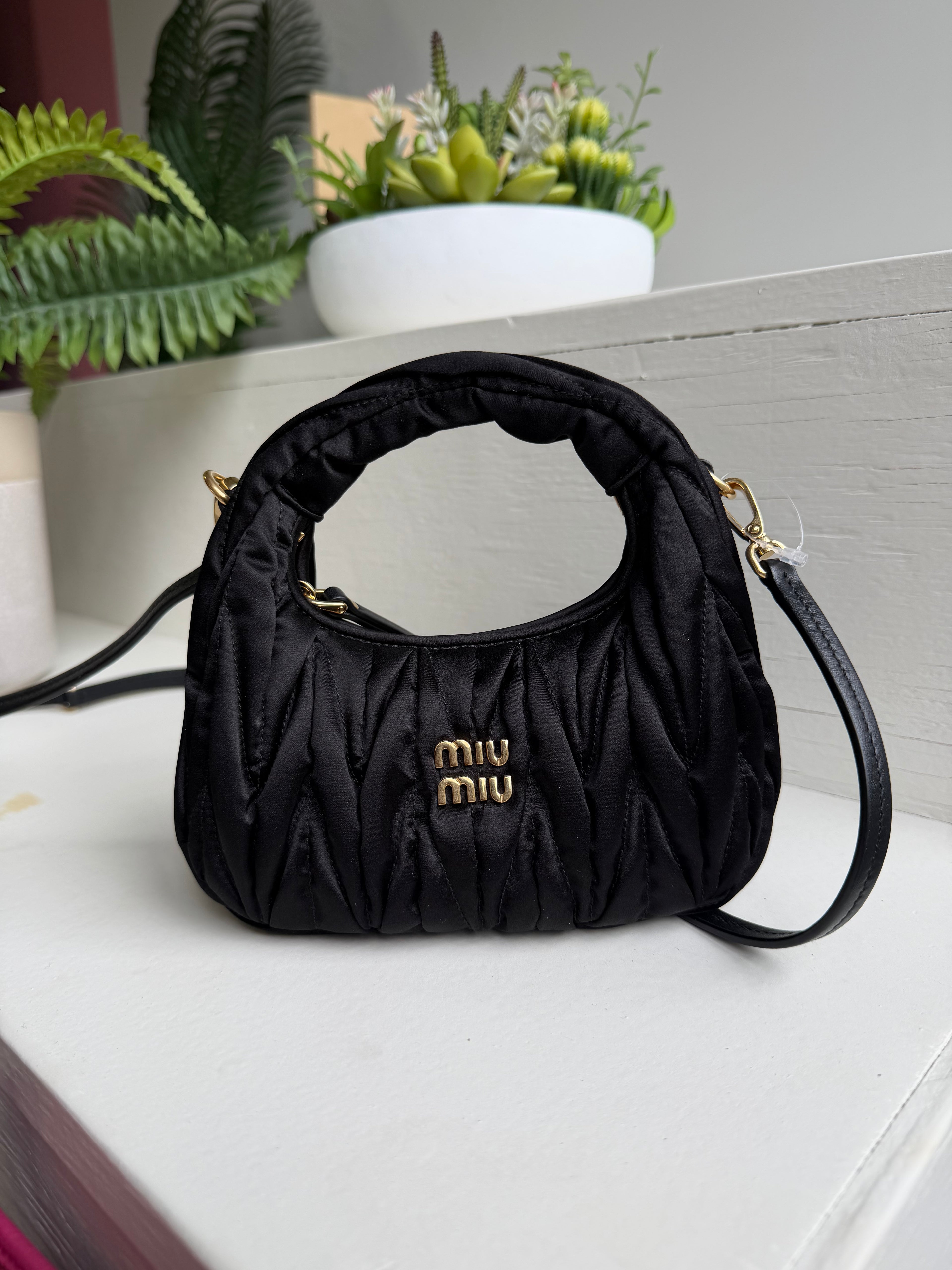 Miu Miu Black Satin