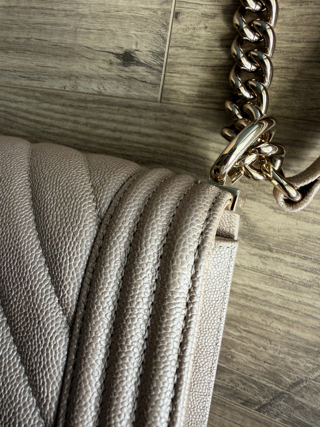 Chanel Pearlescent Medium Boy Bag