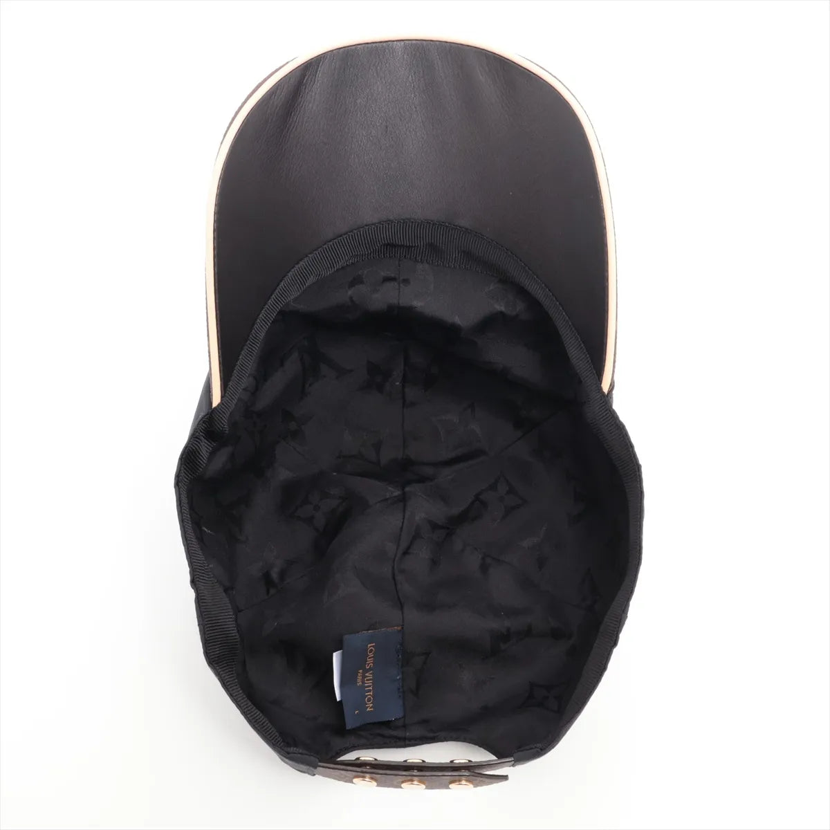 Louis Vuitton Cap Get Lady Cap L Polyester x silk Black