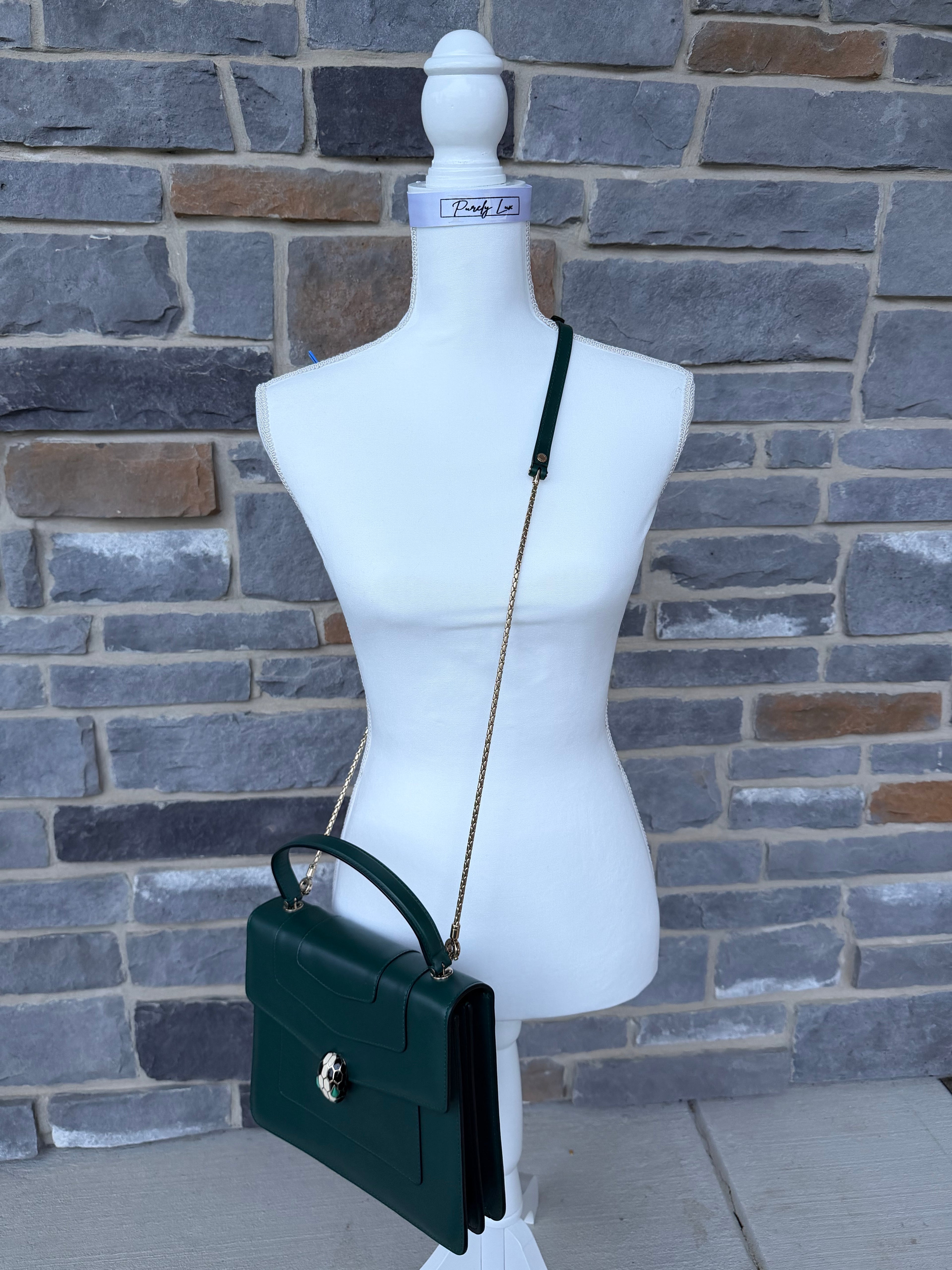 Bvlgari Green Top Handle