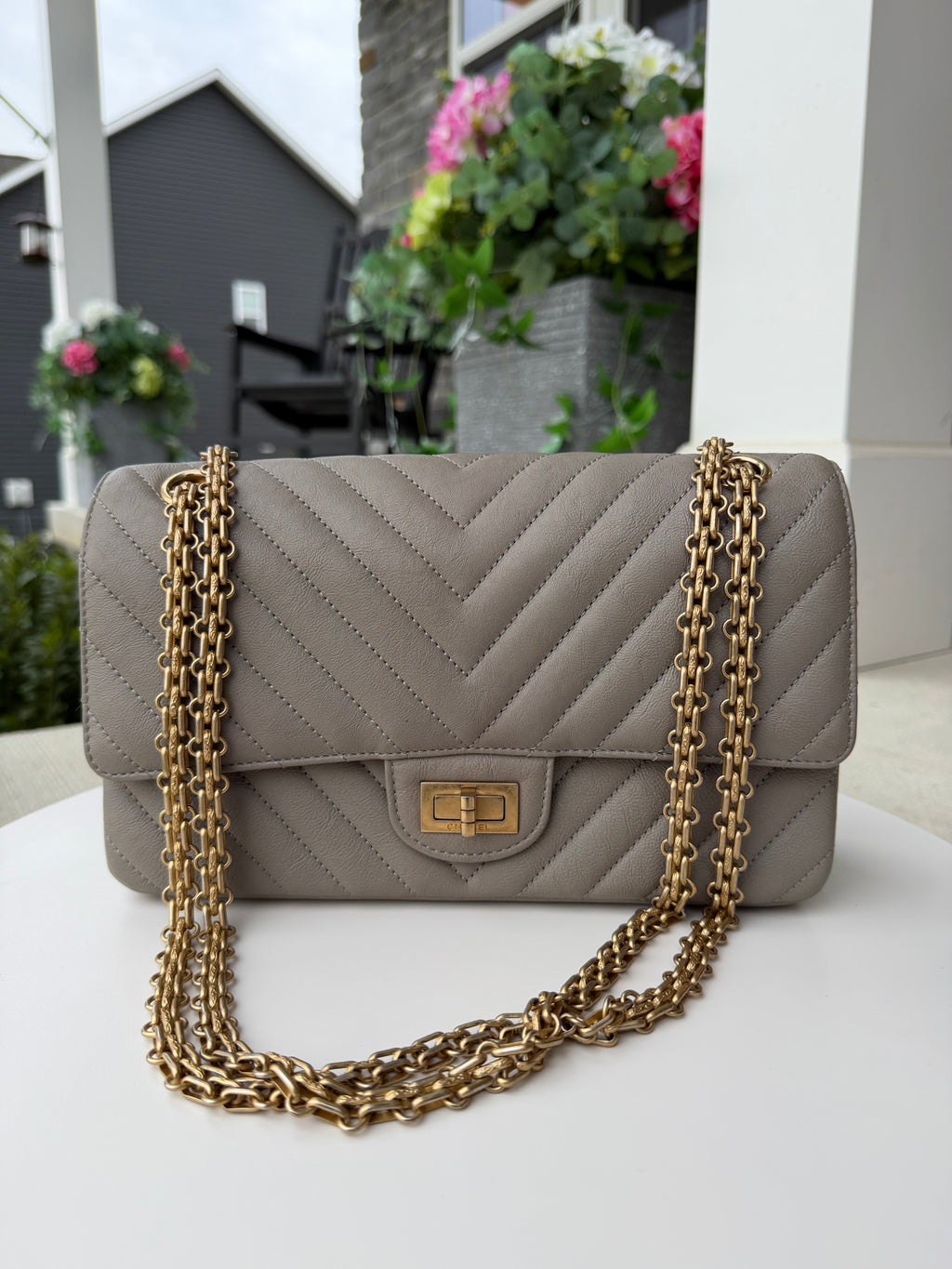 Chanel Reissue Double Flap Grey