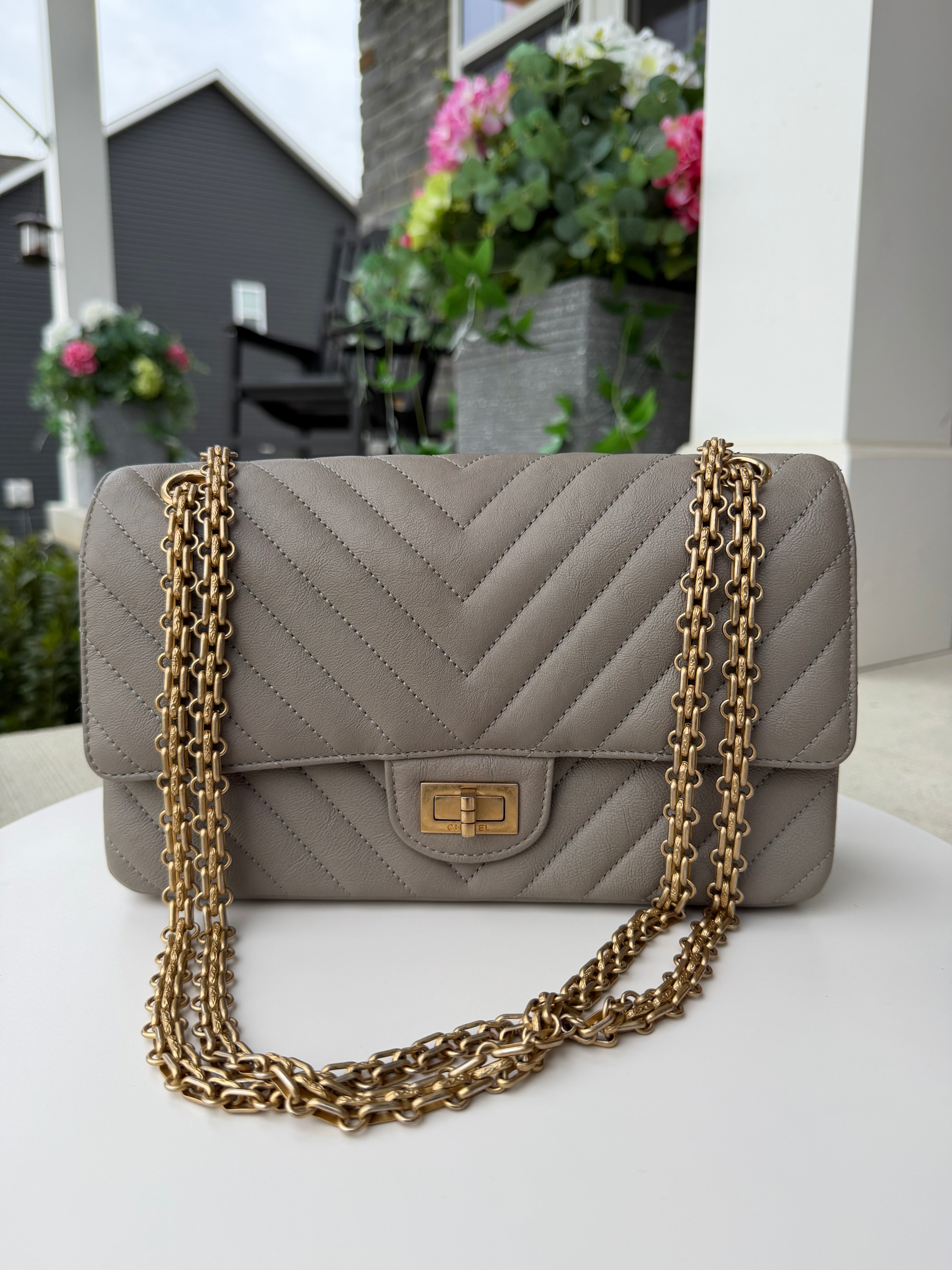 Chanel Reissue Double Flap Grey