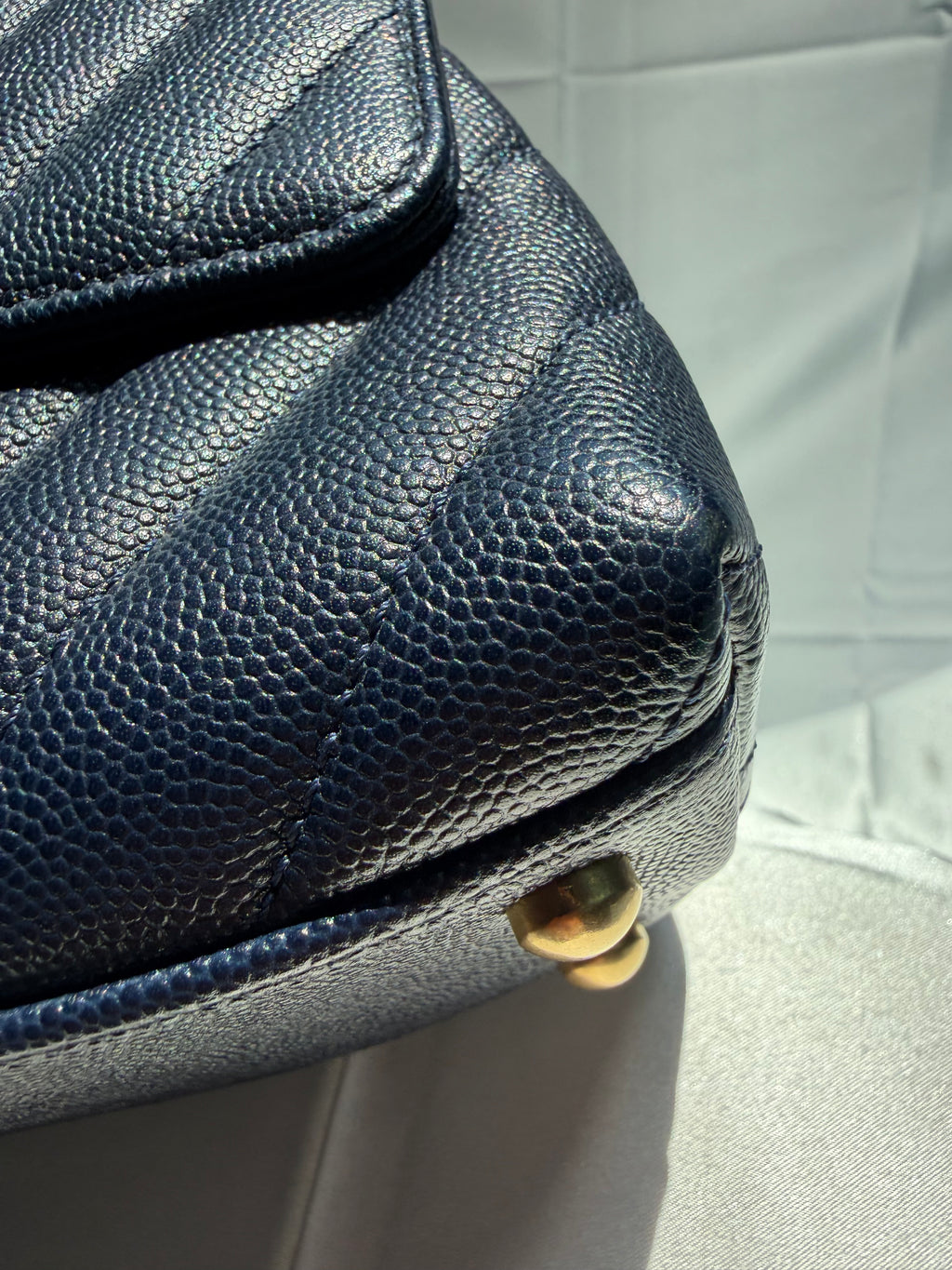 Chanel Coco Handle Navy Blue
