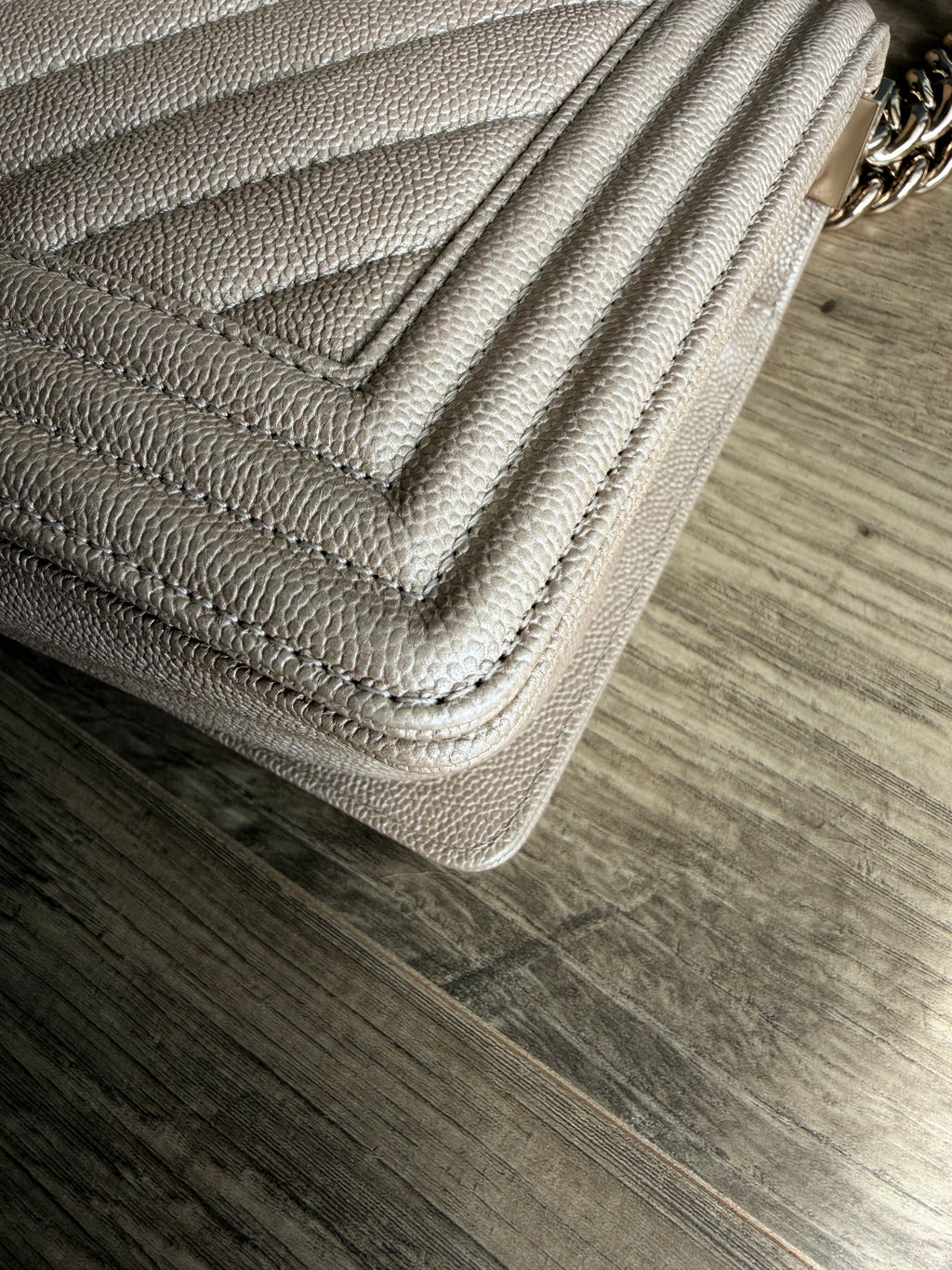 Chanel Pearlescent Medium Boy Bag