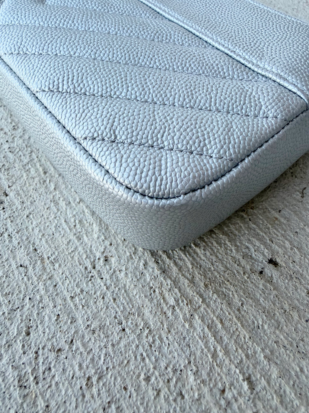 Chanel Caviar WOC Silver