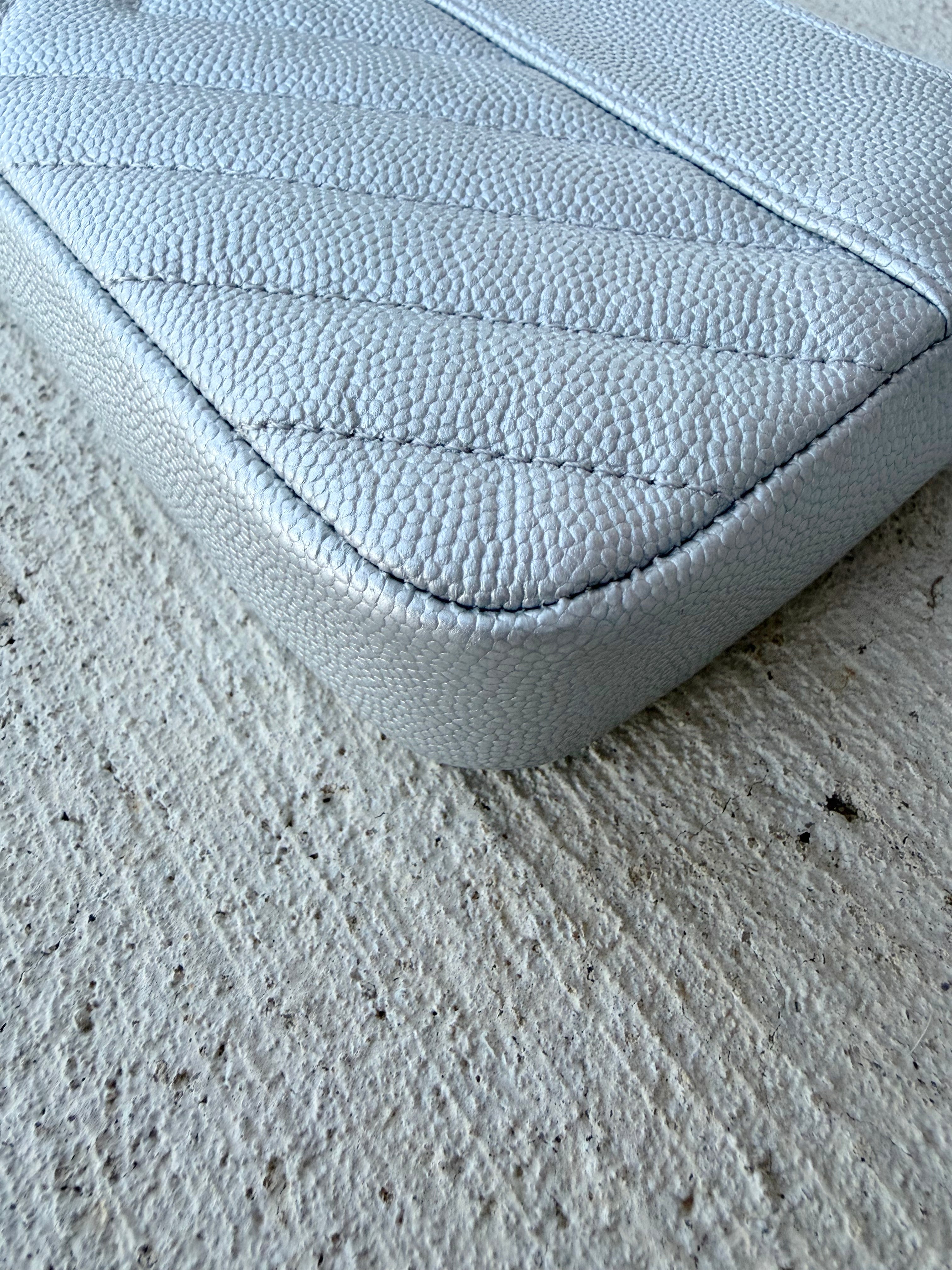 Chanel Caviar WOC Silver