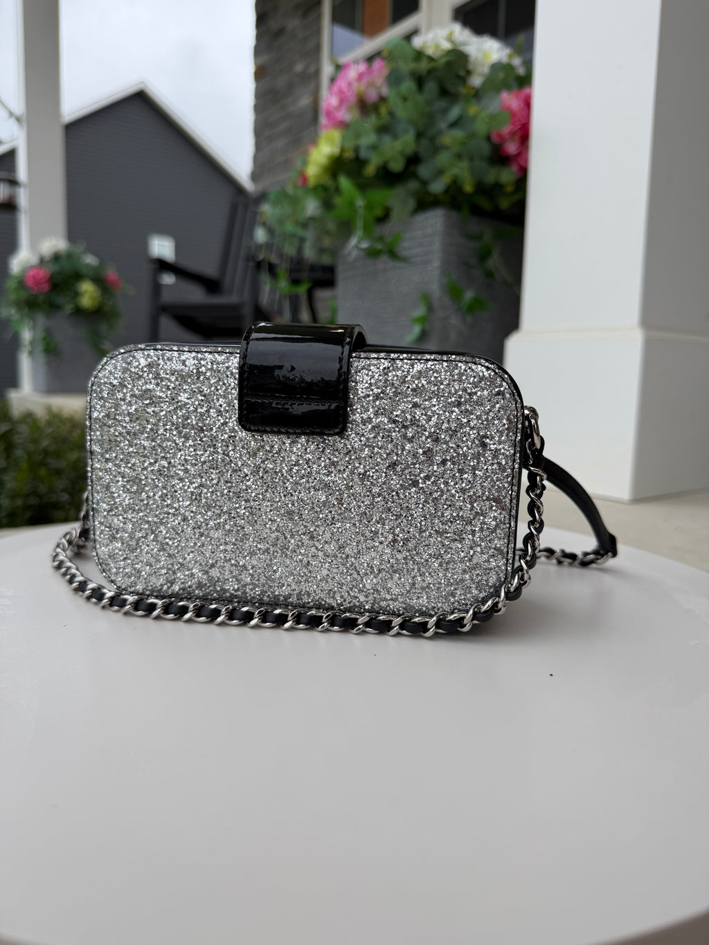 Chanel Crossbody Patent Black