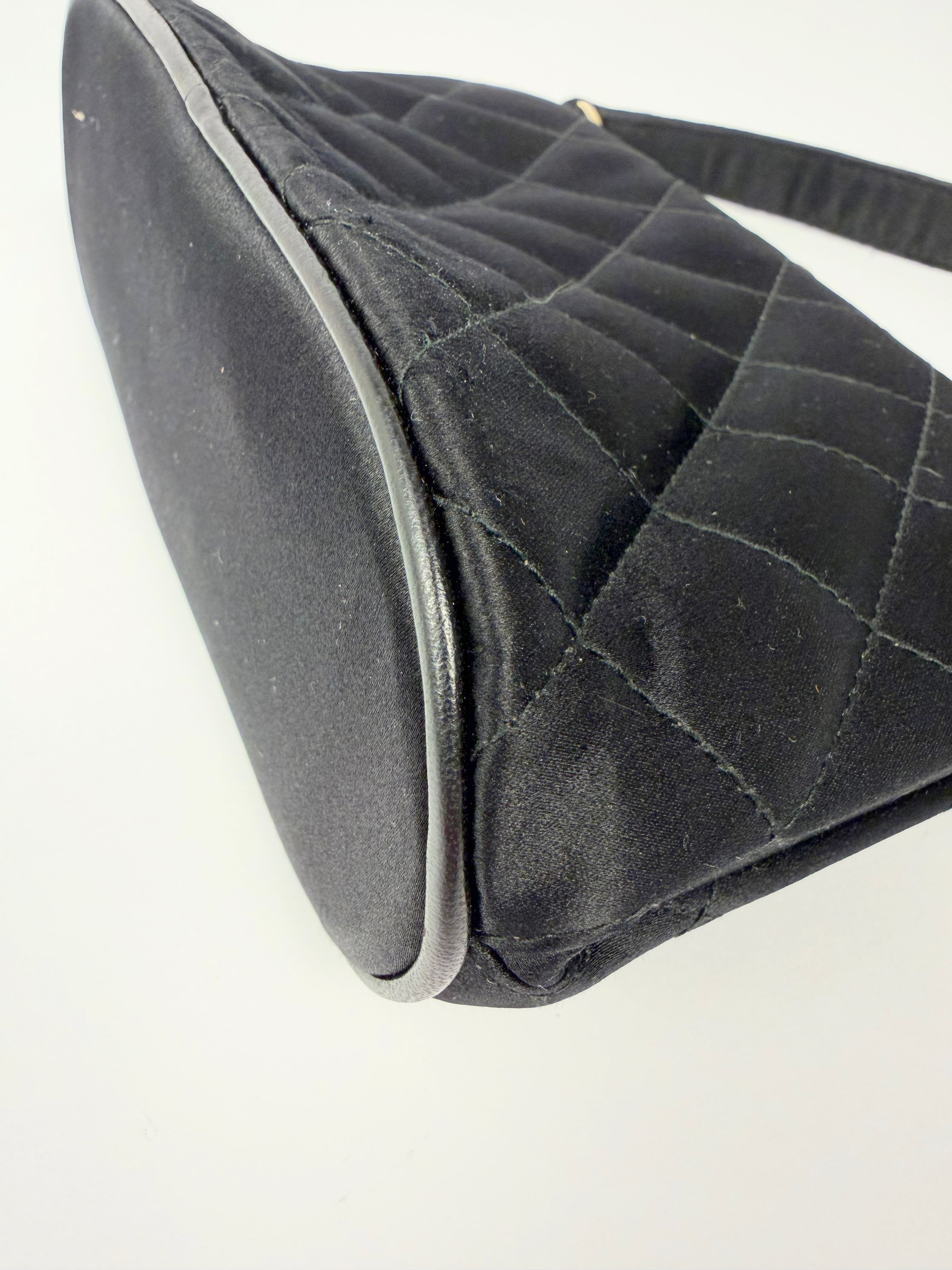 Chanel Quilted Satin Kisslock