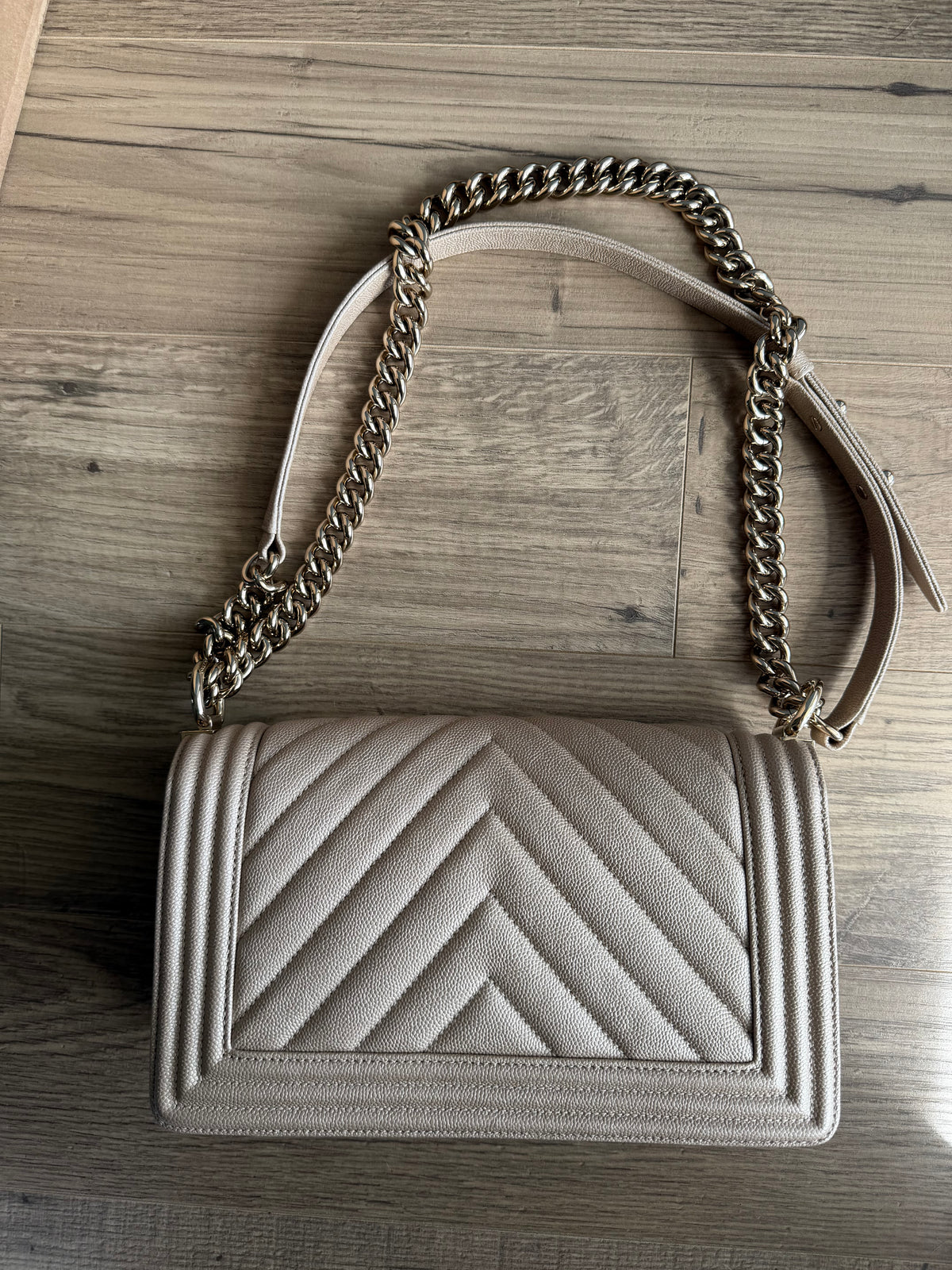 Chanel Pearlescent Medium Boy Bag