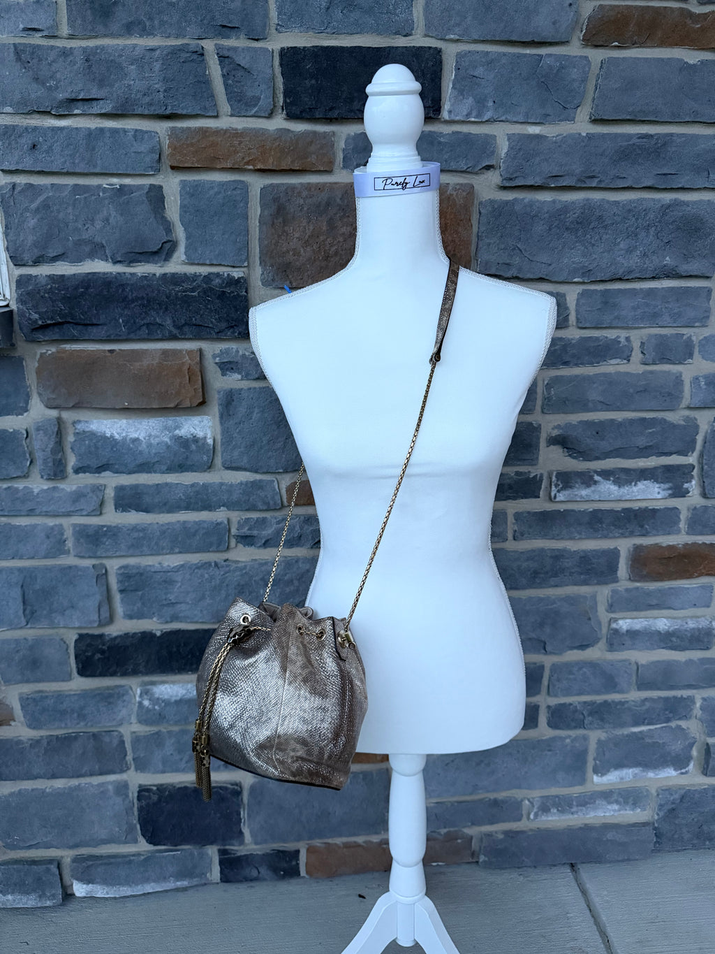 Bvlgari Bucket Bag Metallic