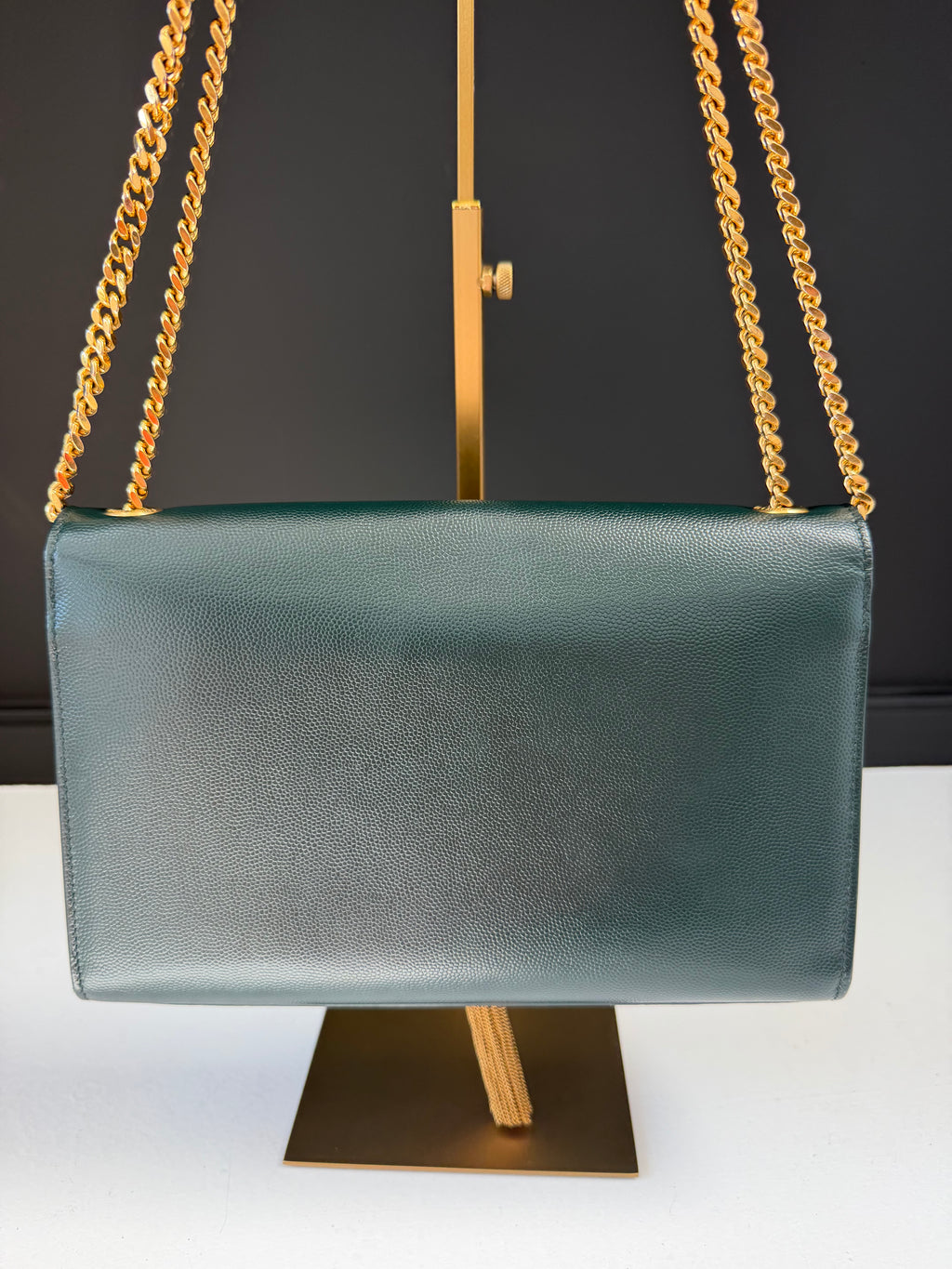 YSL Dark Green Crossbody