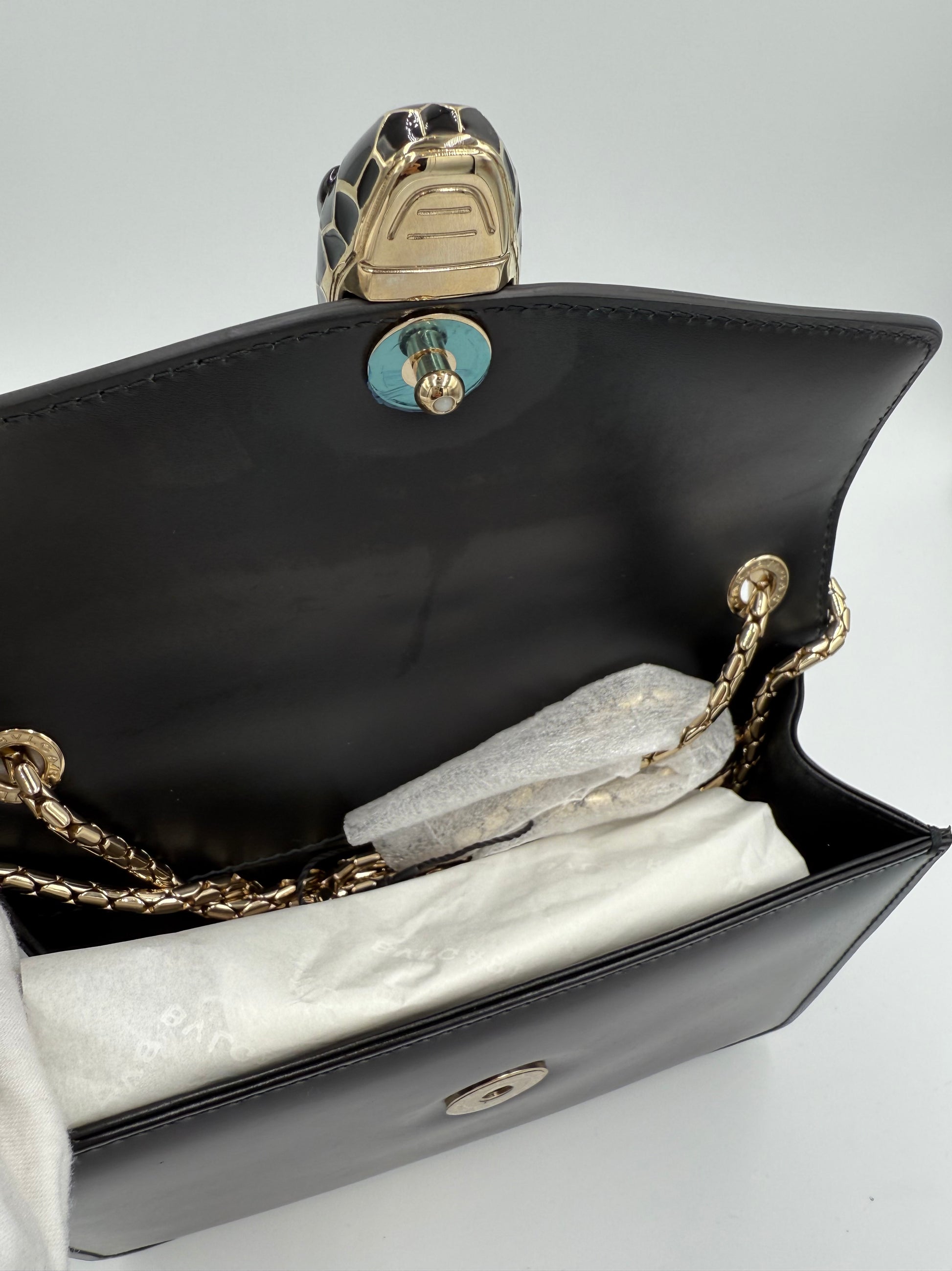 Bvlgari Black Crossbody + Shoulder