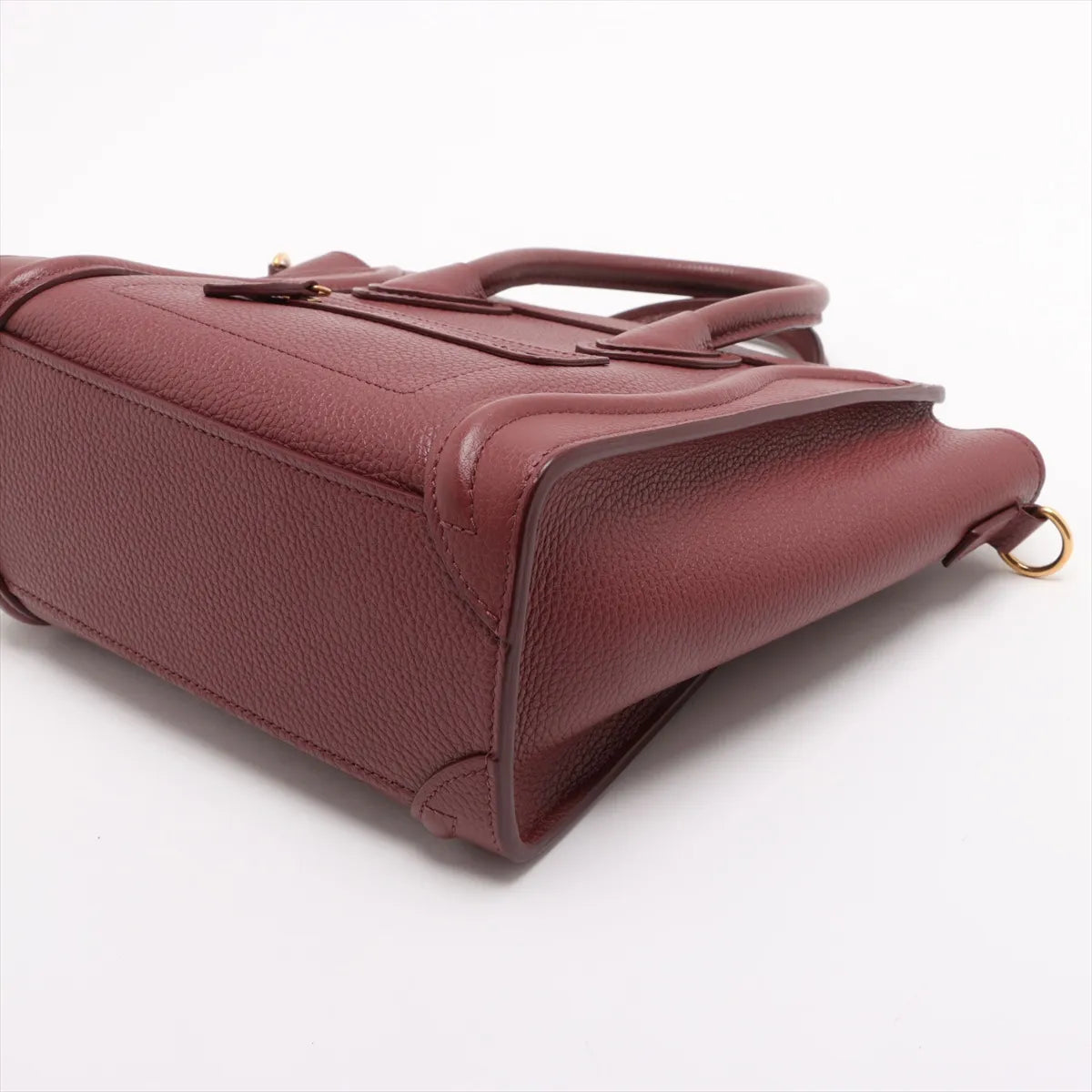 Celine Nano Luggage Shopper Bordeaux