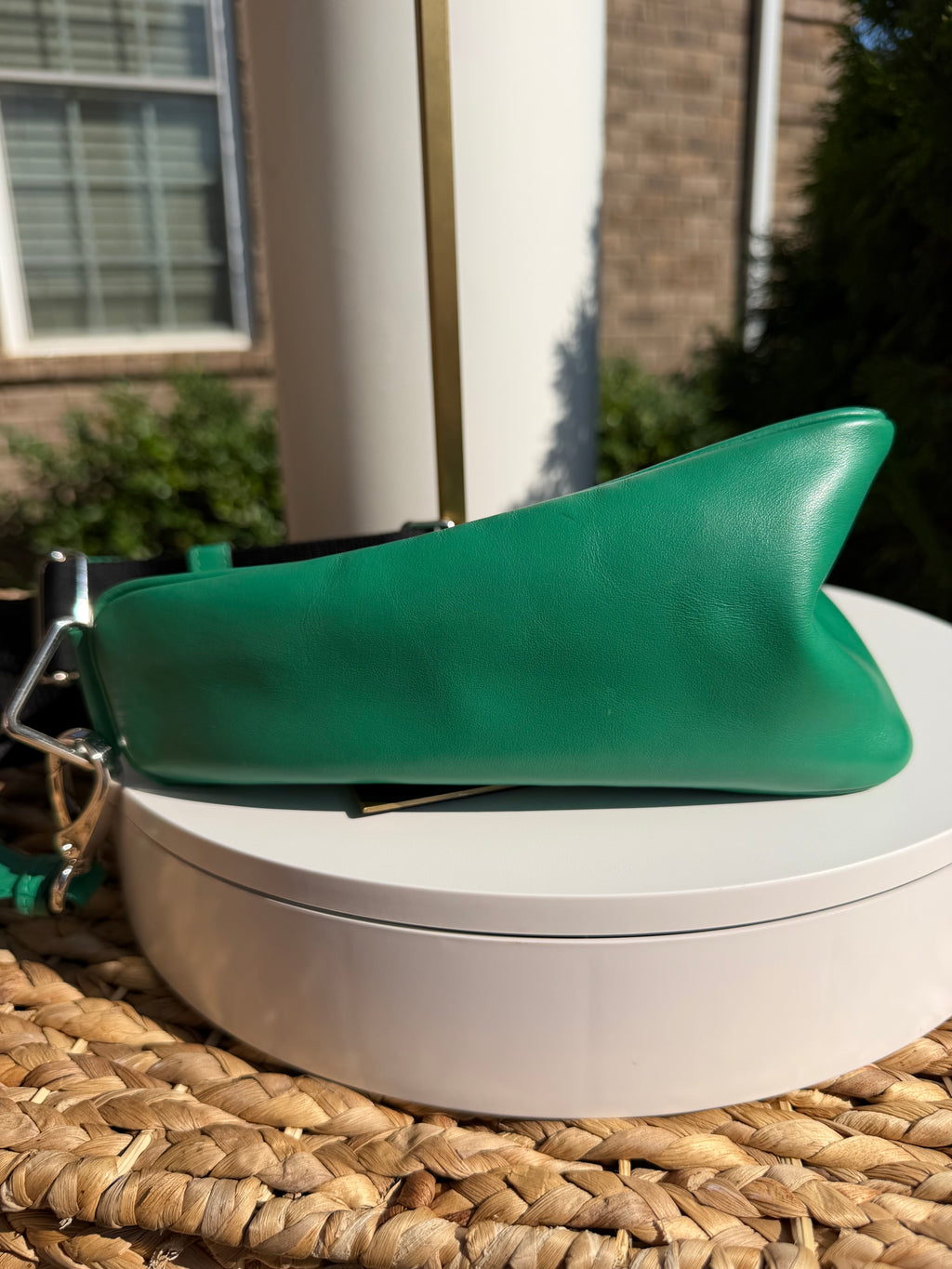 Prada Green Triangle Crossbody