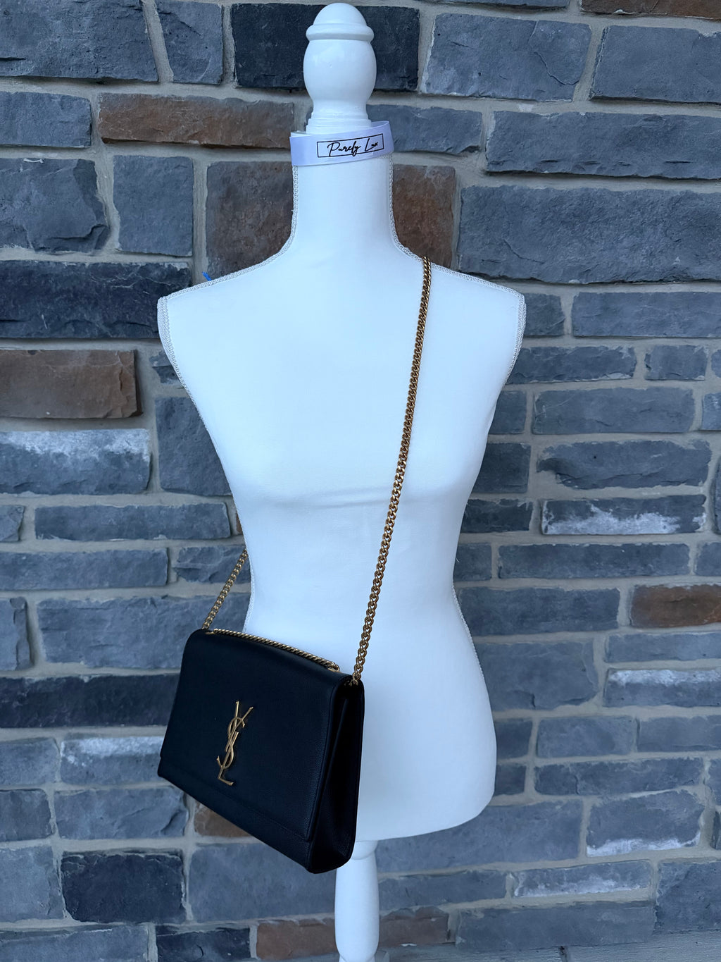 YSL Crossbody Black