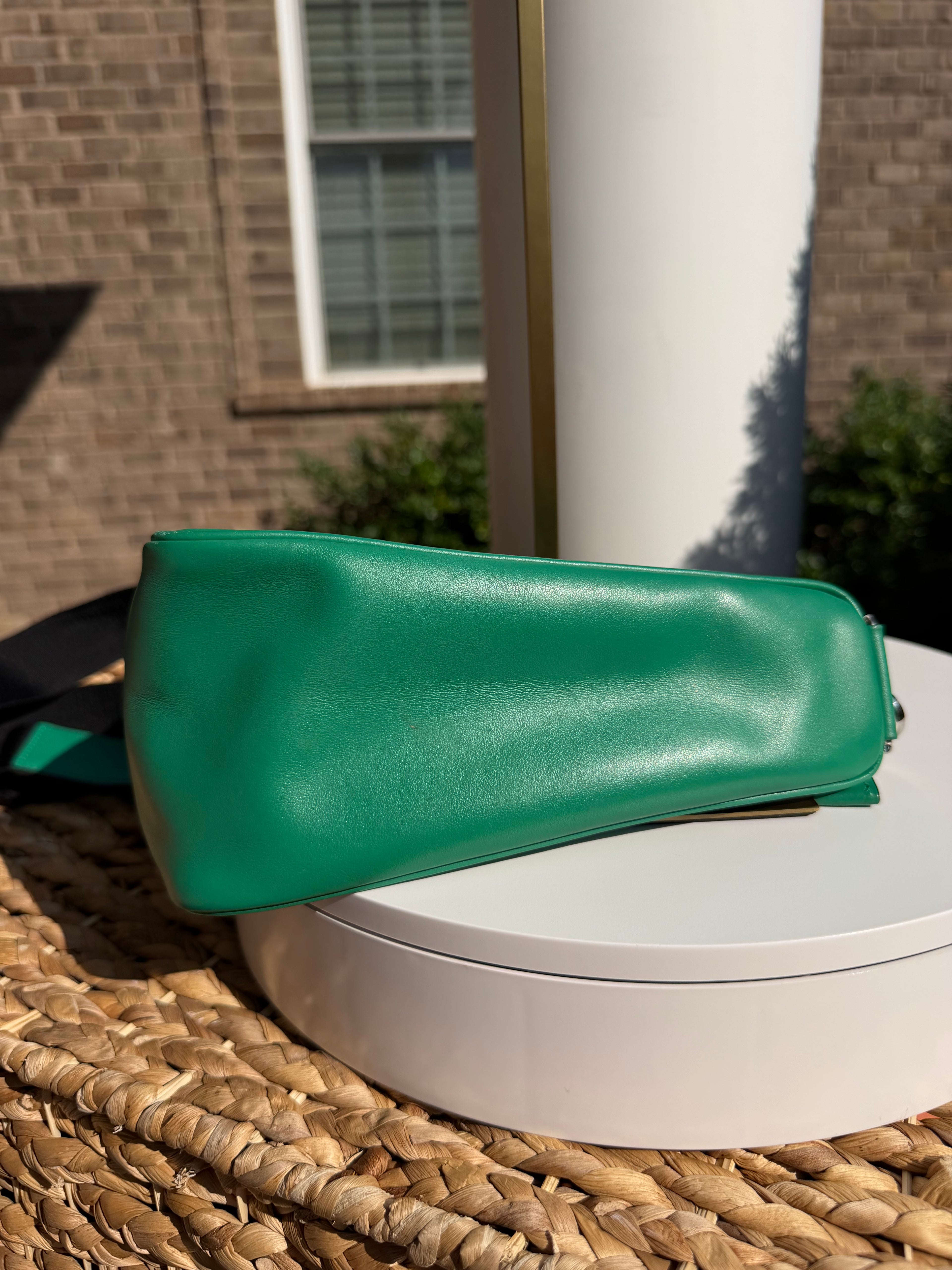 Prada Green Triangle Crossbody
