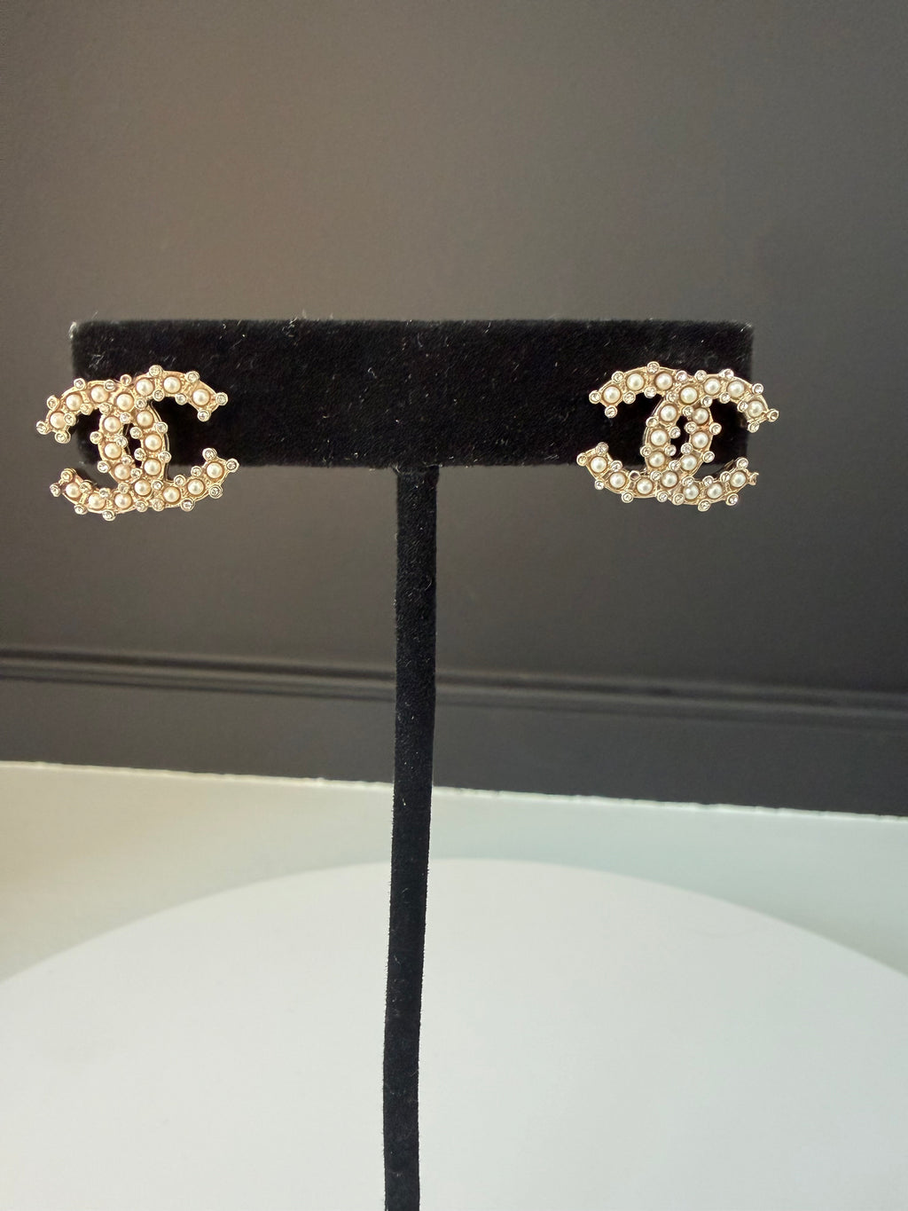 Chanel Pearl Stud Earrings
