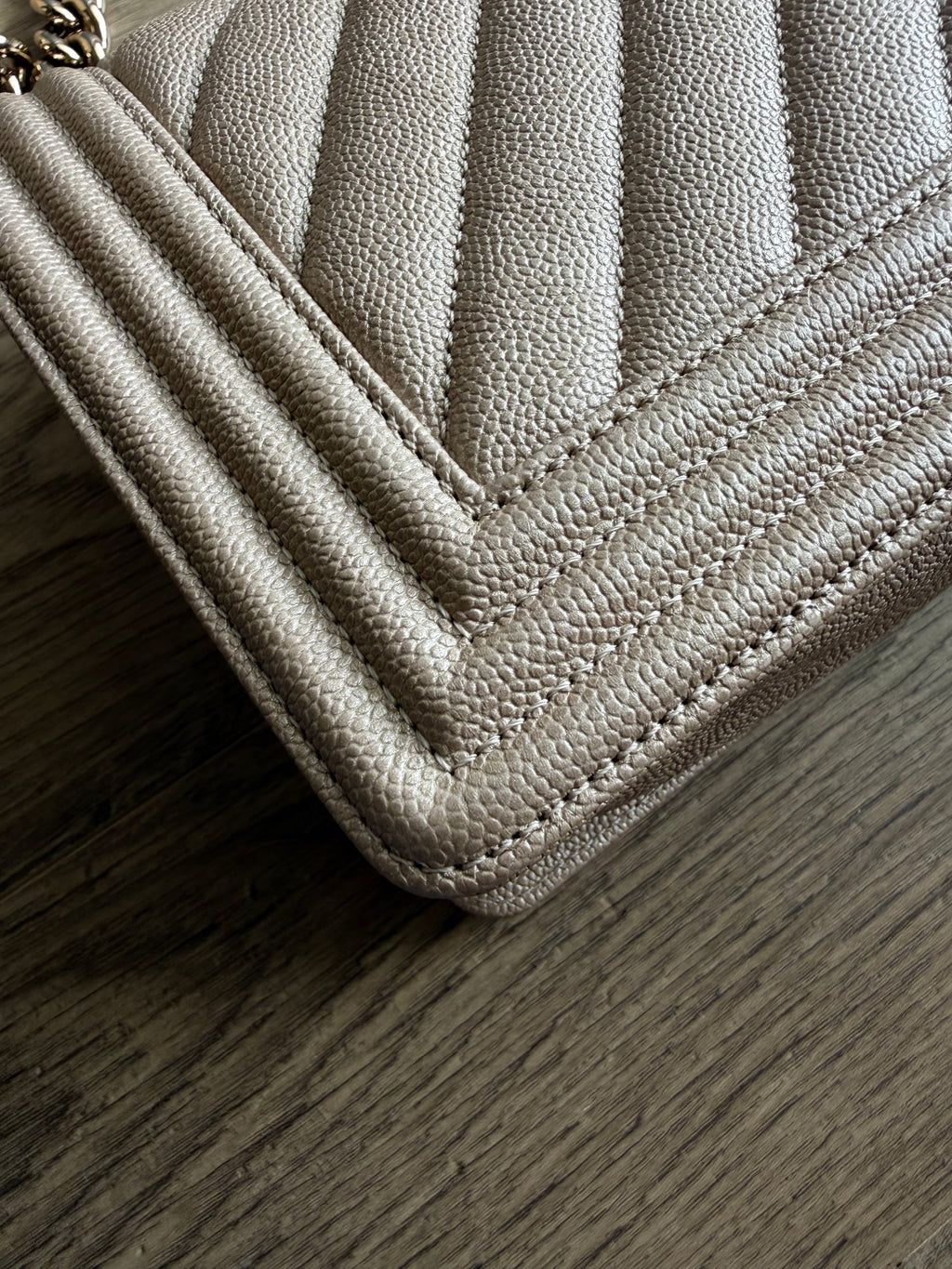 Chanel Pearlescent Medium Boy Bag